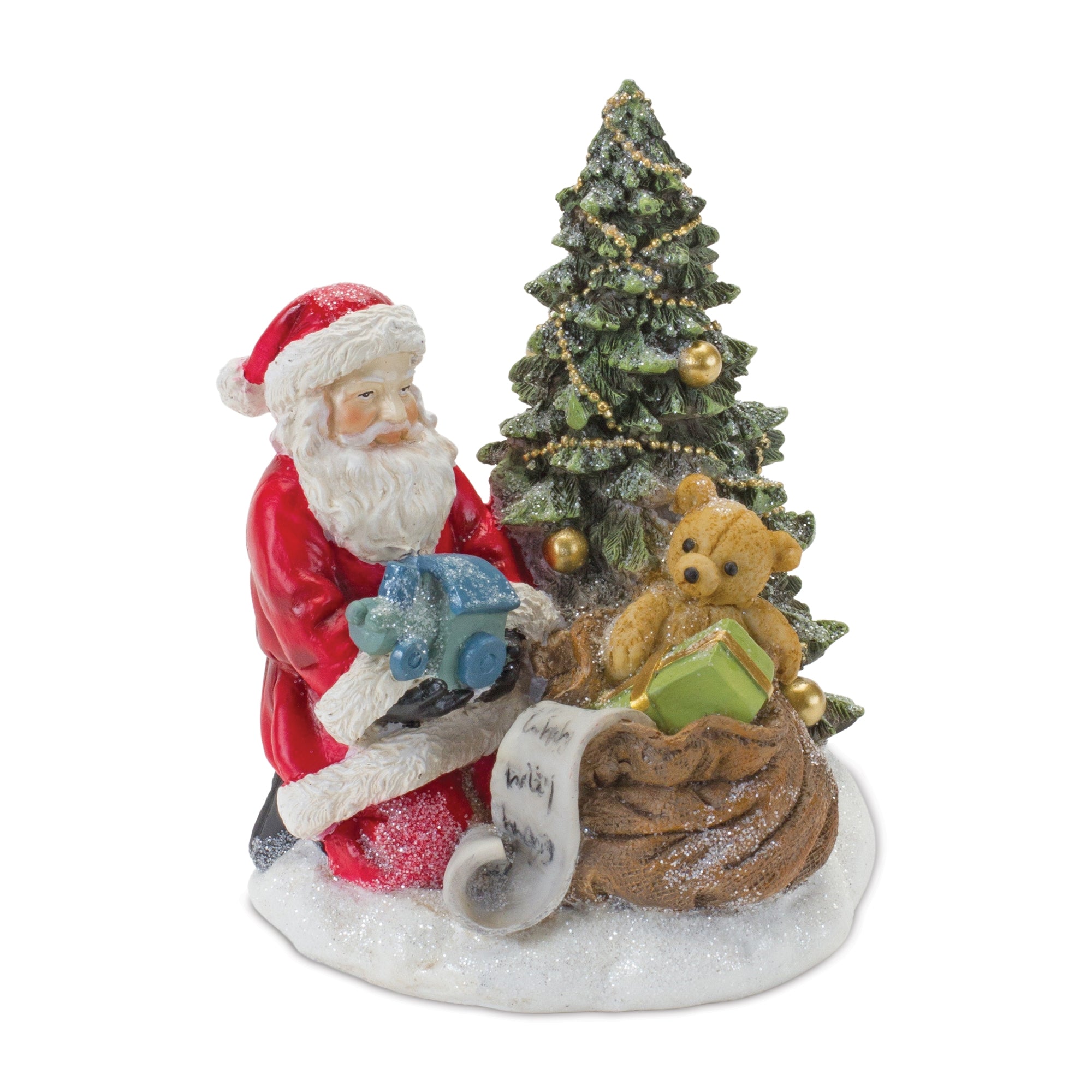 Santa and Christmas Tree Figurine (Set of 2)