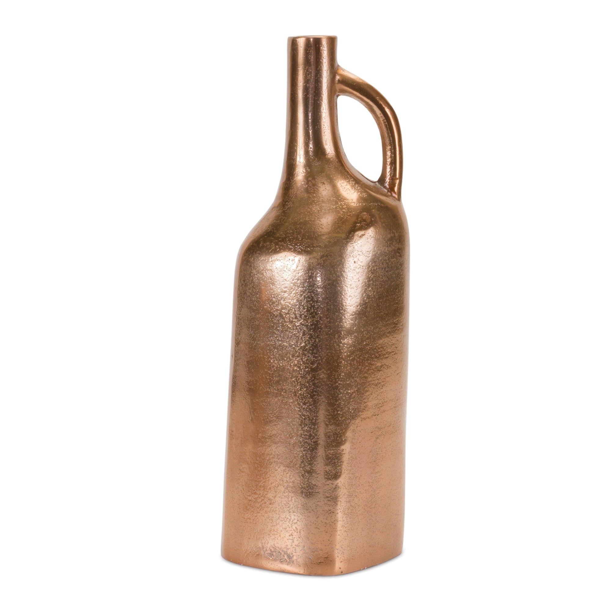 Copper Metal Bottle Vase 12"H