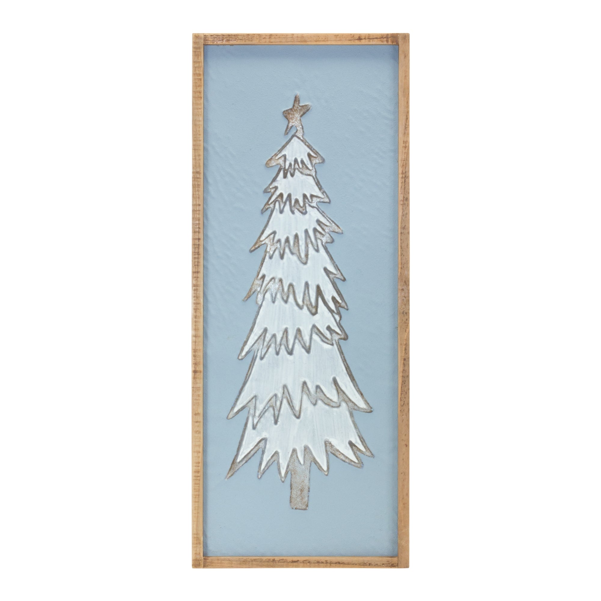 Framed Pine Tree Wall Décor 26.75"H