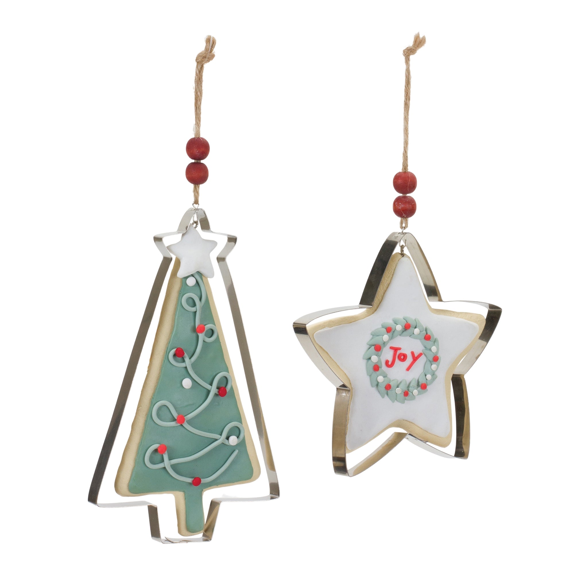 Tree and Star Cookie Cutter Ornament (Set of 12)