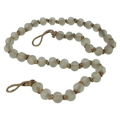 Glass Bead Garland - Matte Clear