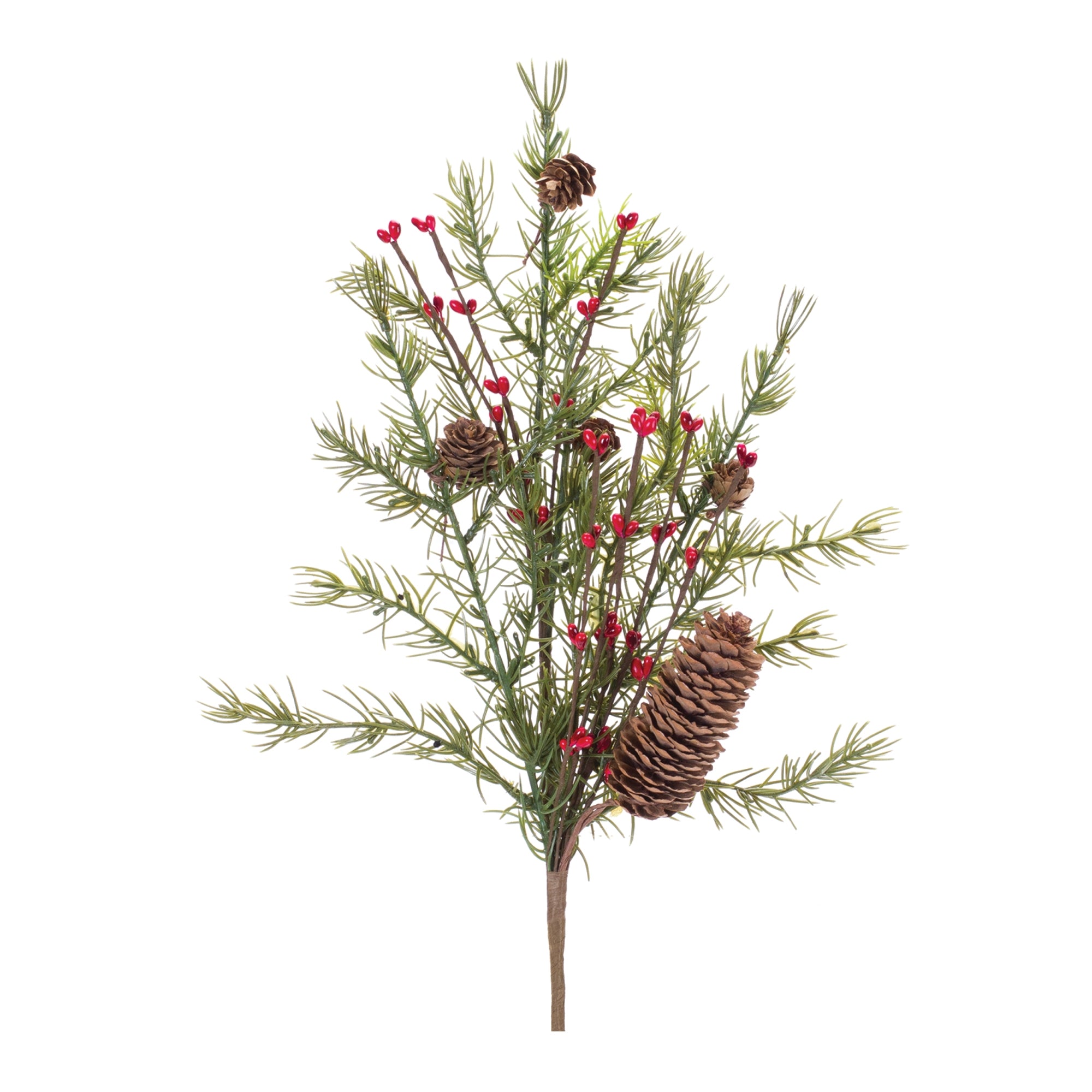 Pine w/Berry & Cone Spray (Set of 6)