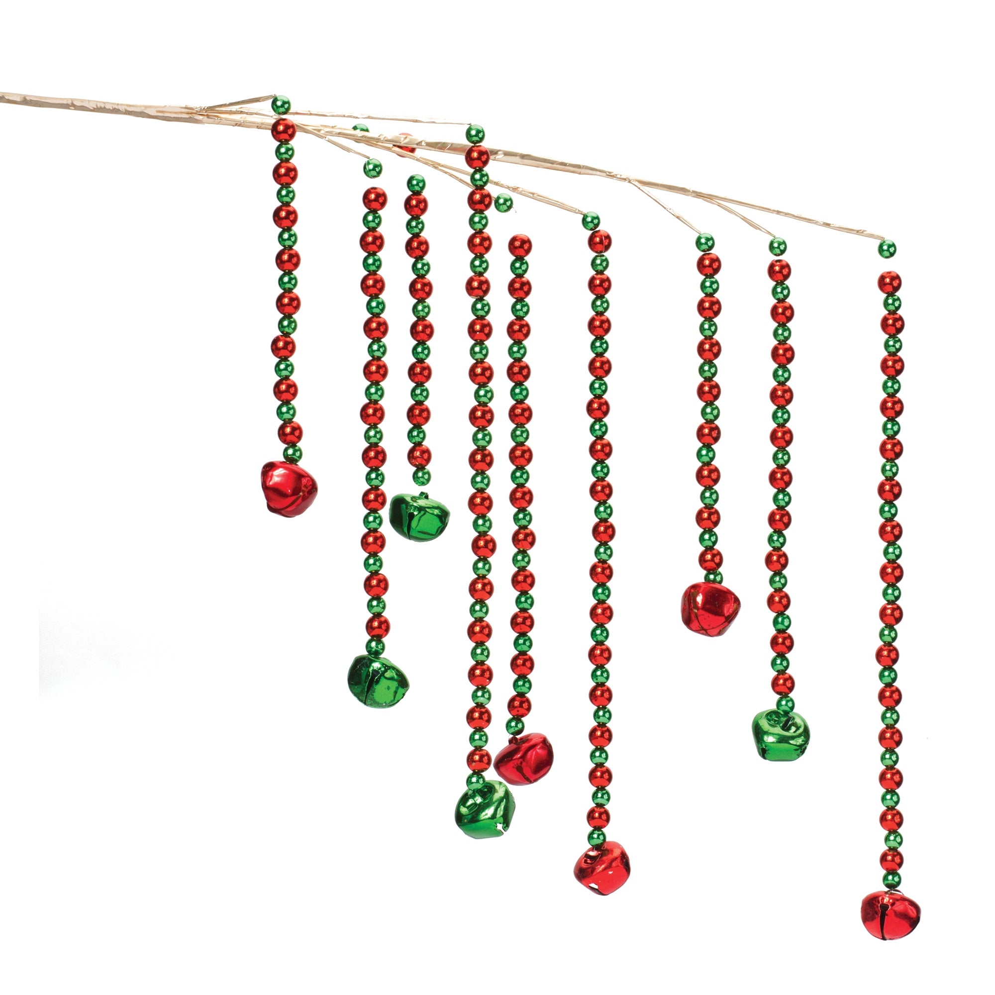 Hanging Sleigh Bell Branch (Set of 2)