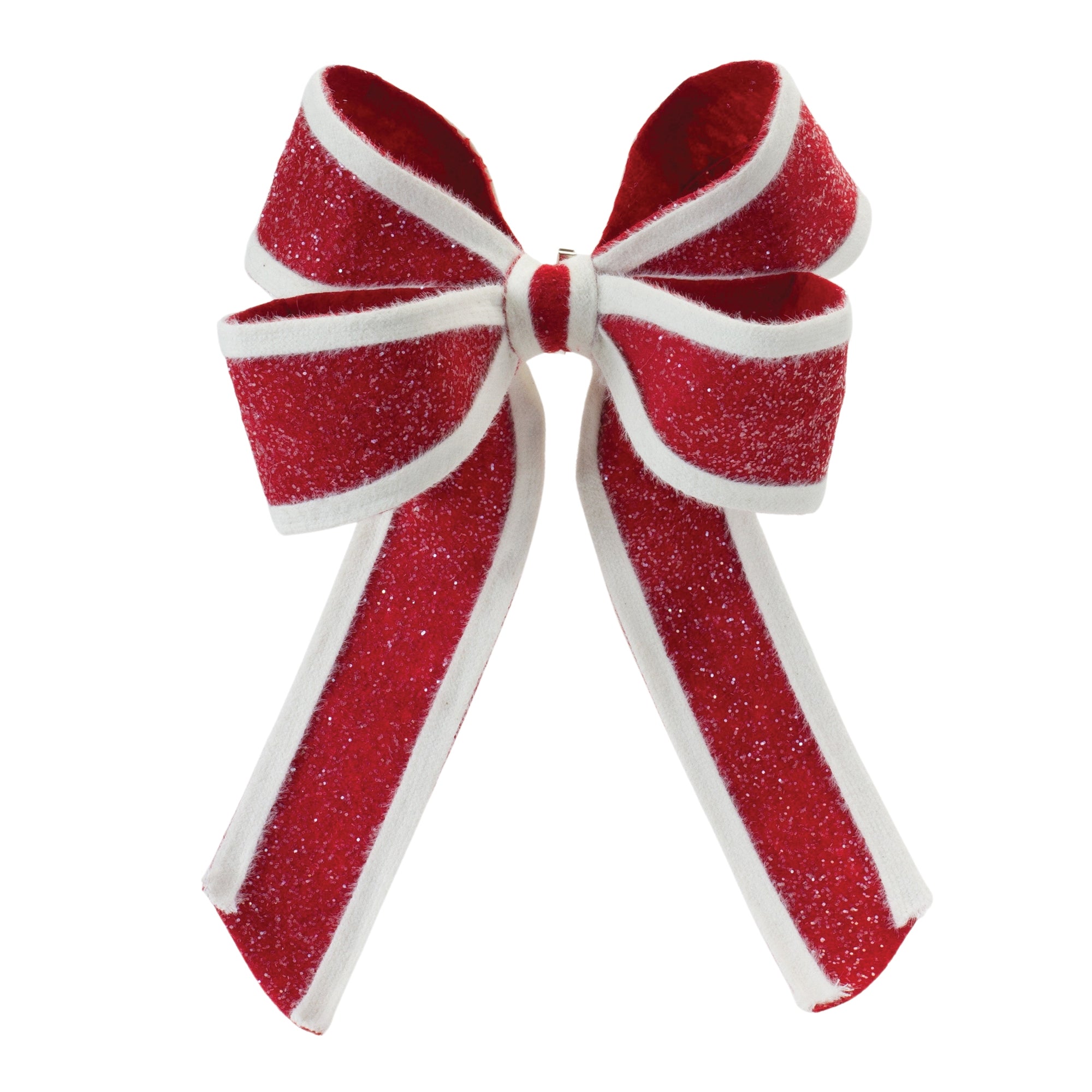 Glittered Holiday Bow (Set of 2)