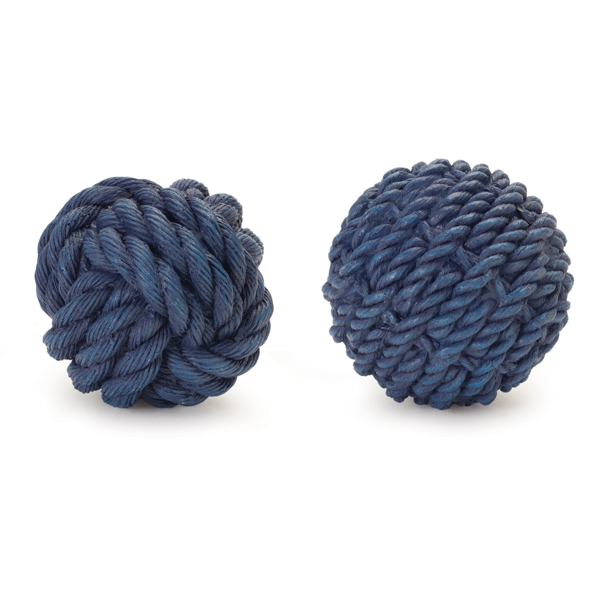 Rope Orb (2 Asst) 4”D Resin