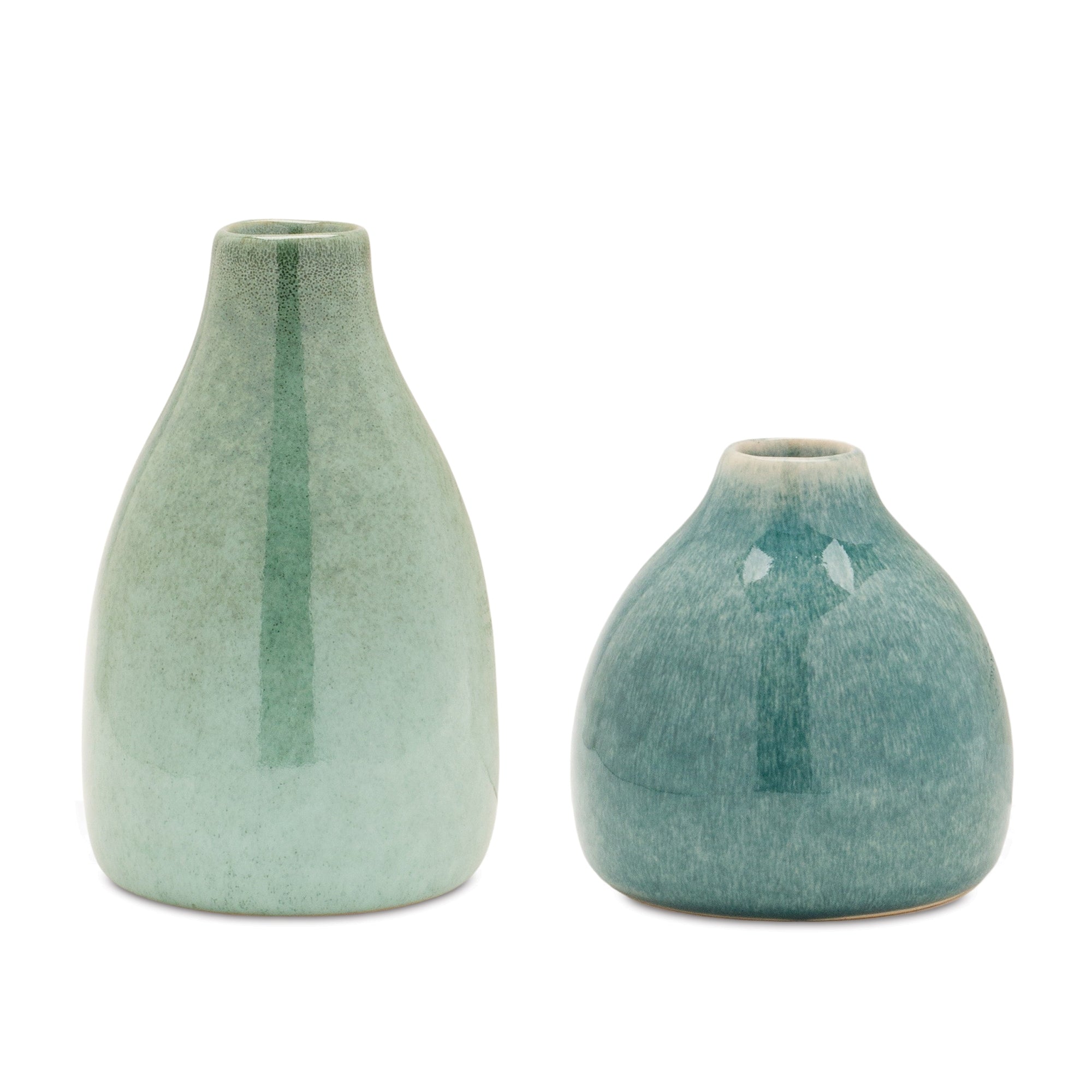 Vase (Set of 2) 3"H, 5"H Ceramic