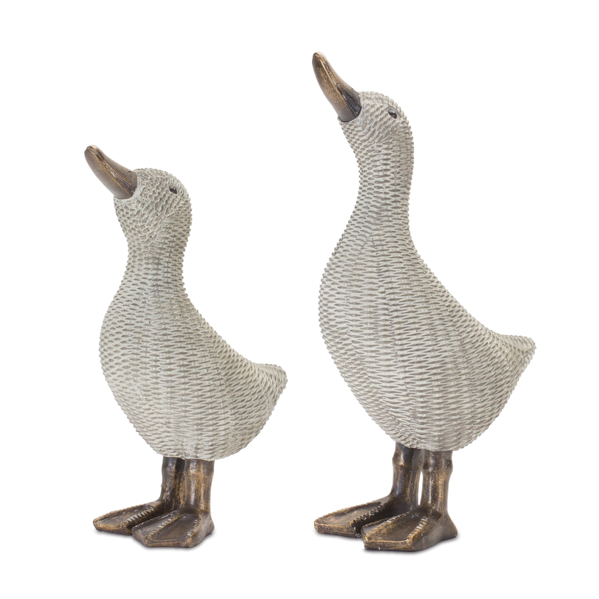 Duck (Set of 2) 8.25"H, 10"H Resin