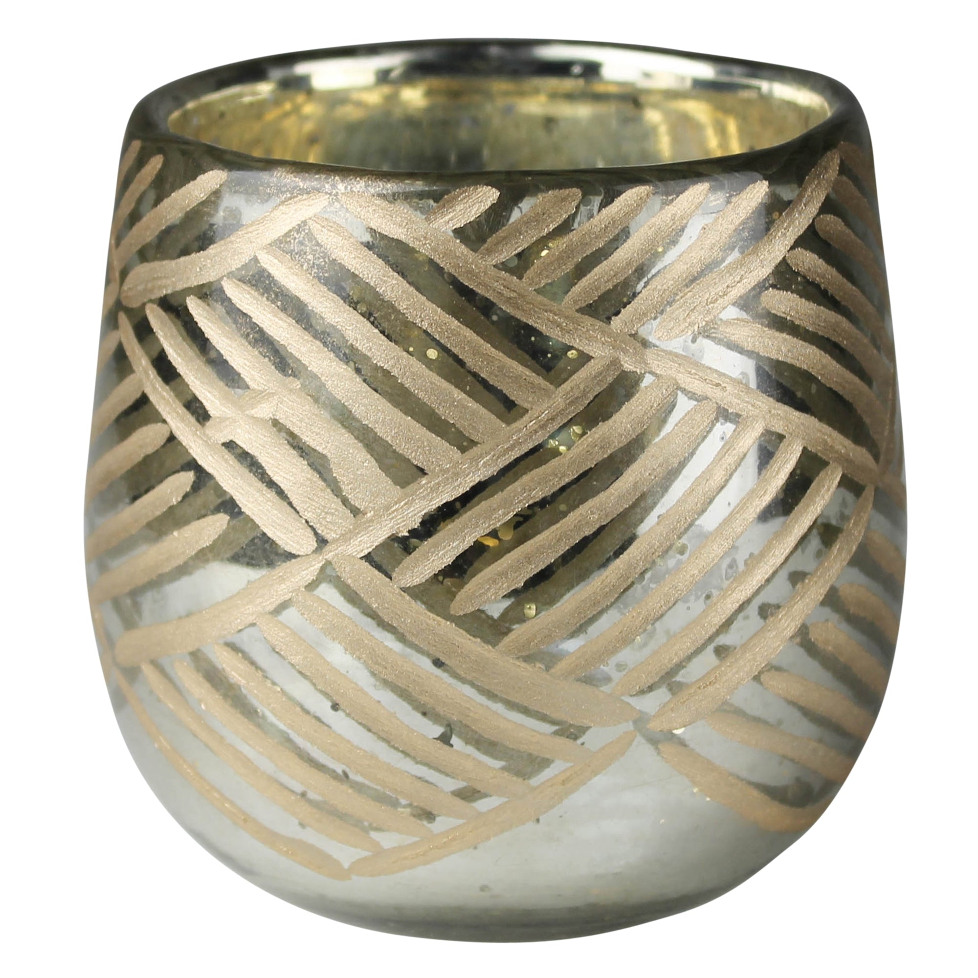 Diagonal Cut Votive, Glass