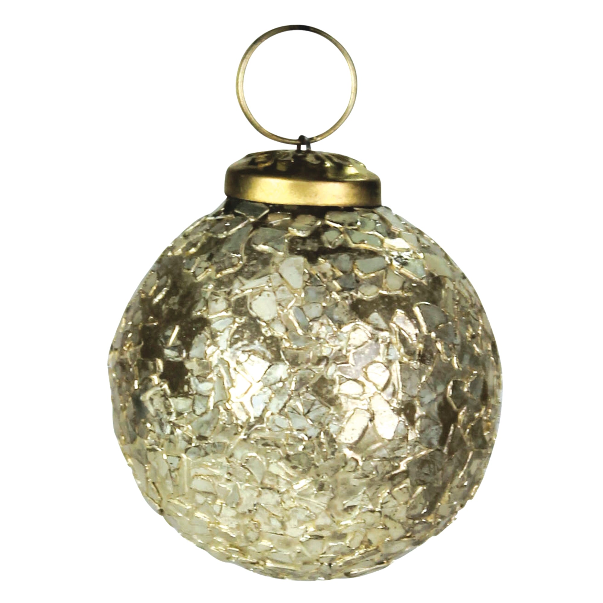 Elsa Glass Flake Ornament - 2”