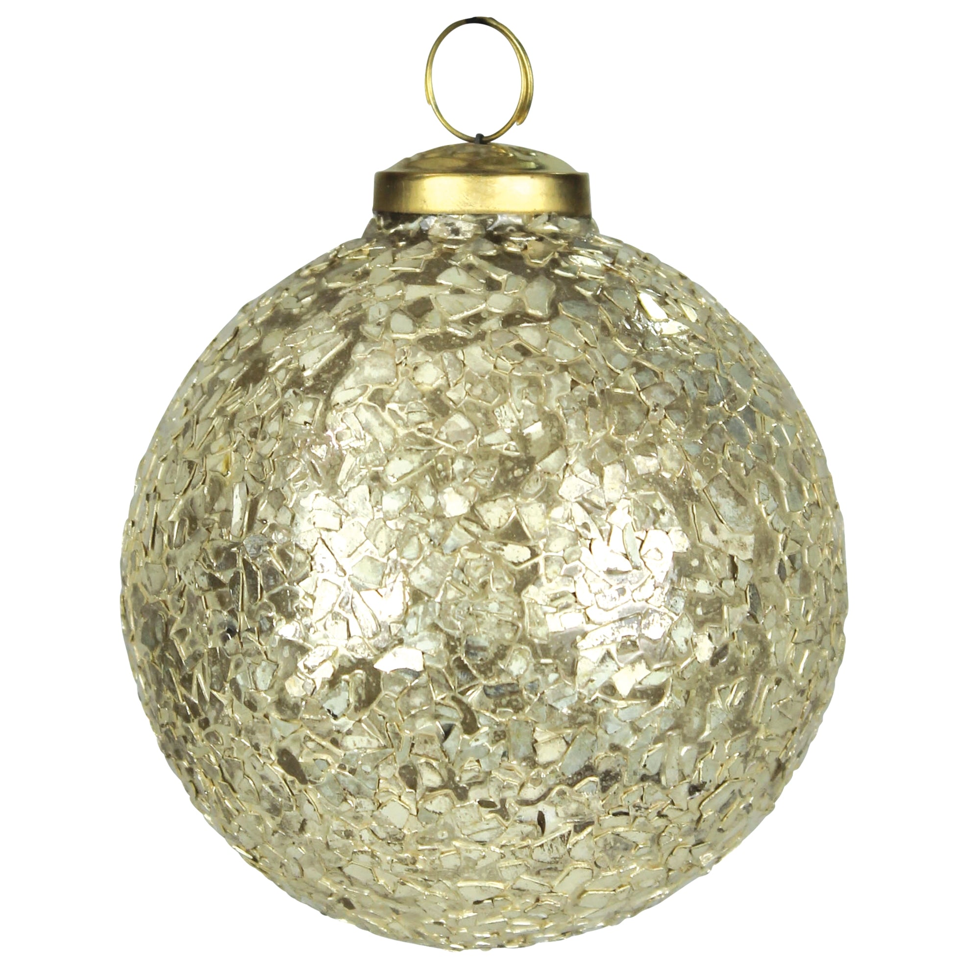 Elsa Glass Flake Ornament - 4”