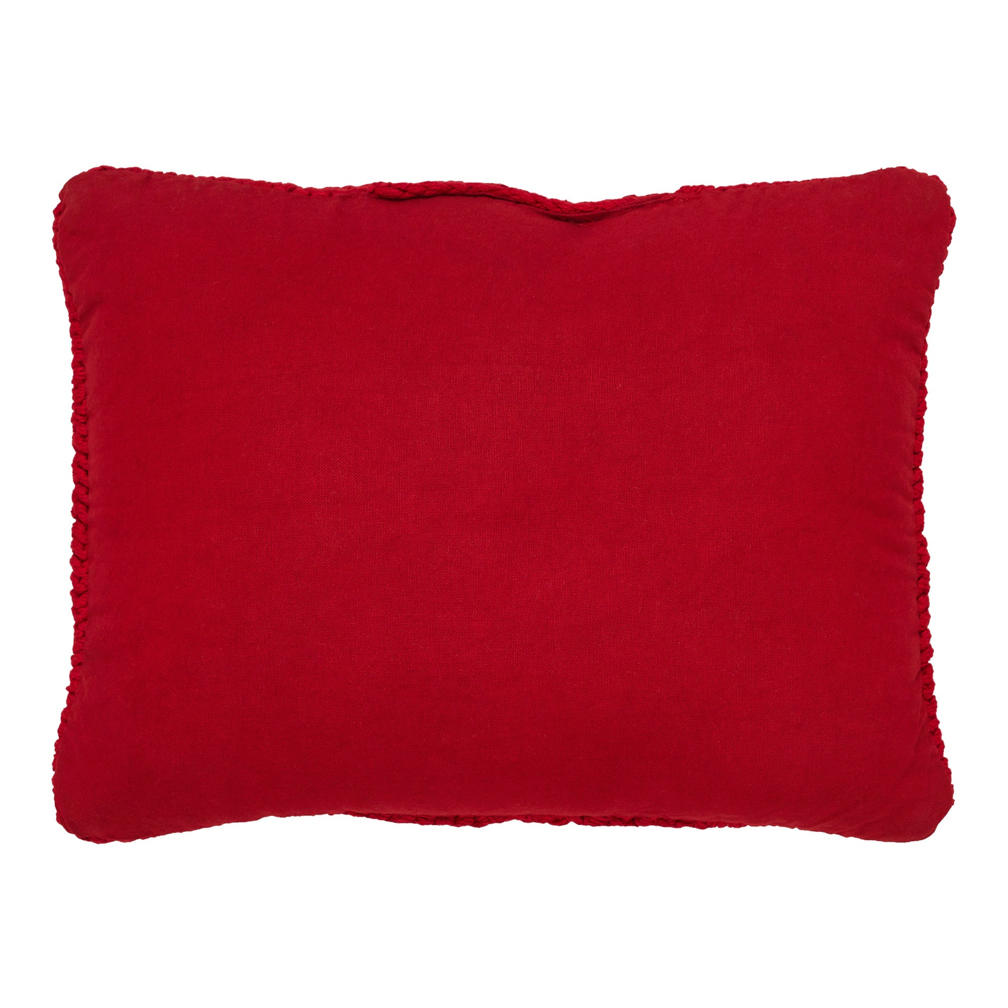 Cable Knit Sweater Pillow Red 12x16