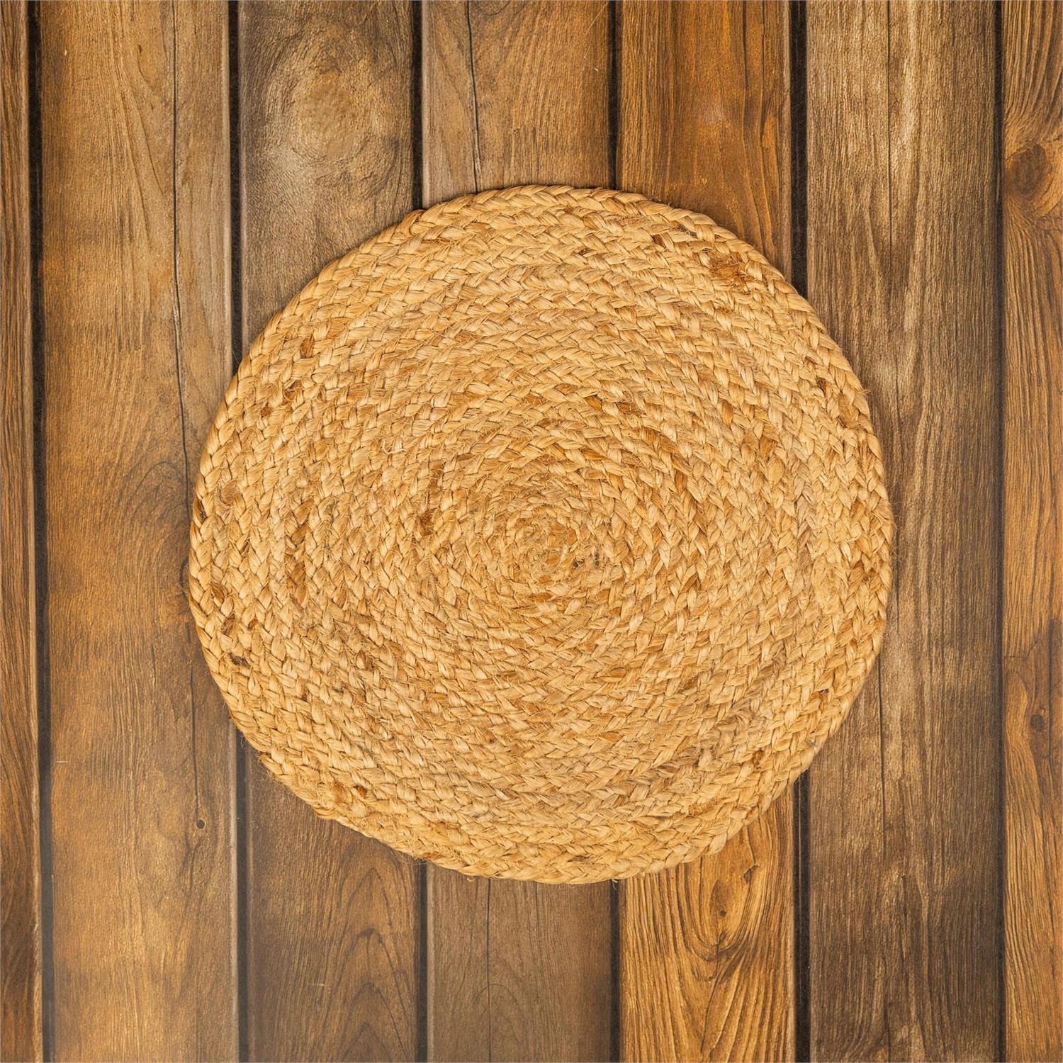 Round Harvest Jute Placemat