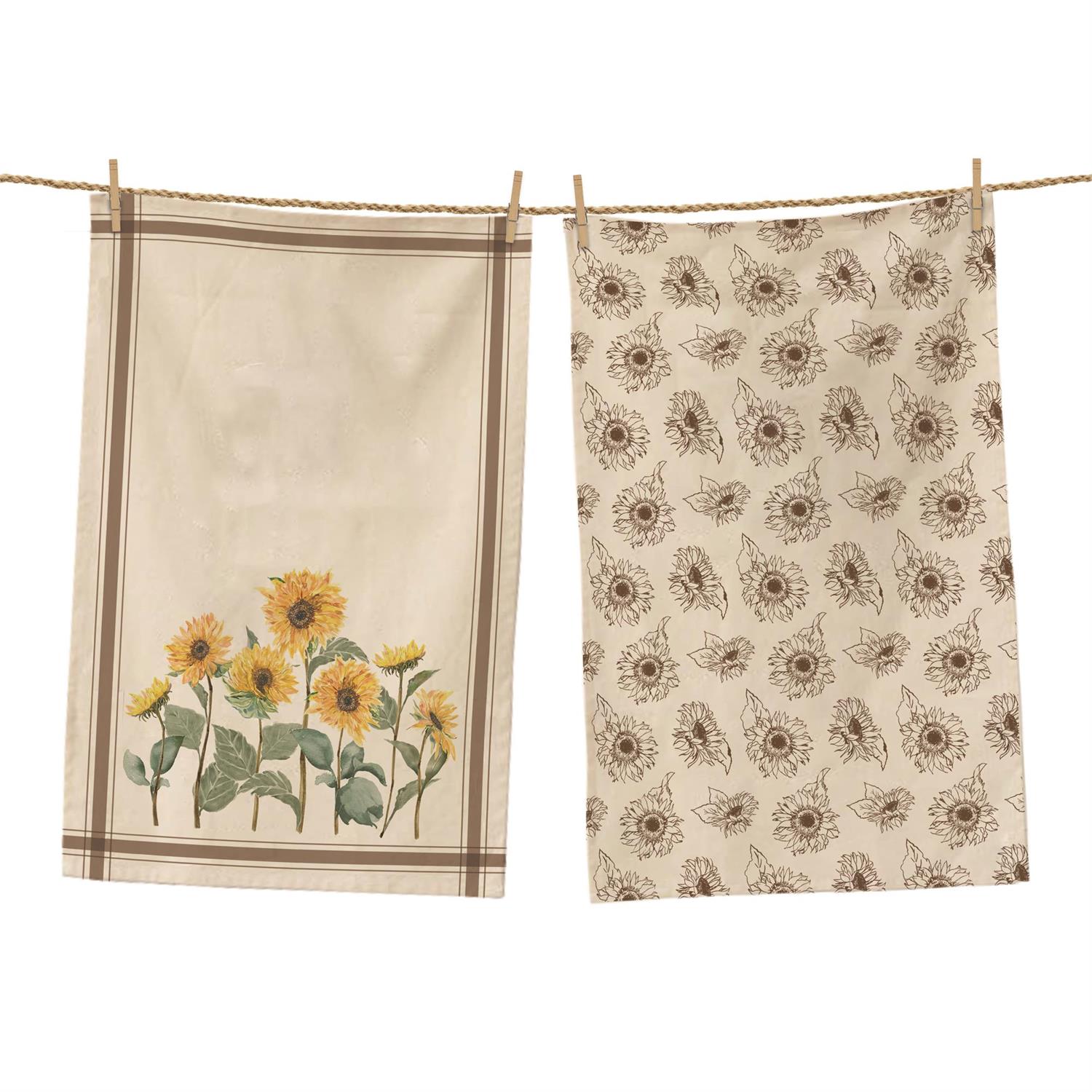 Sunflower Fields Towels