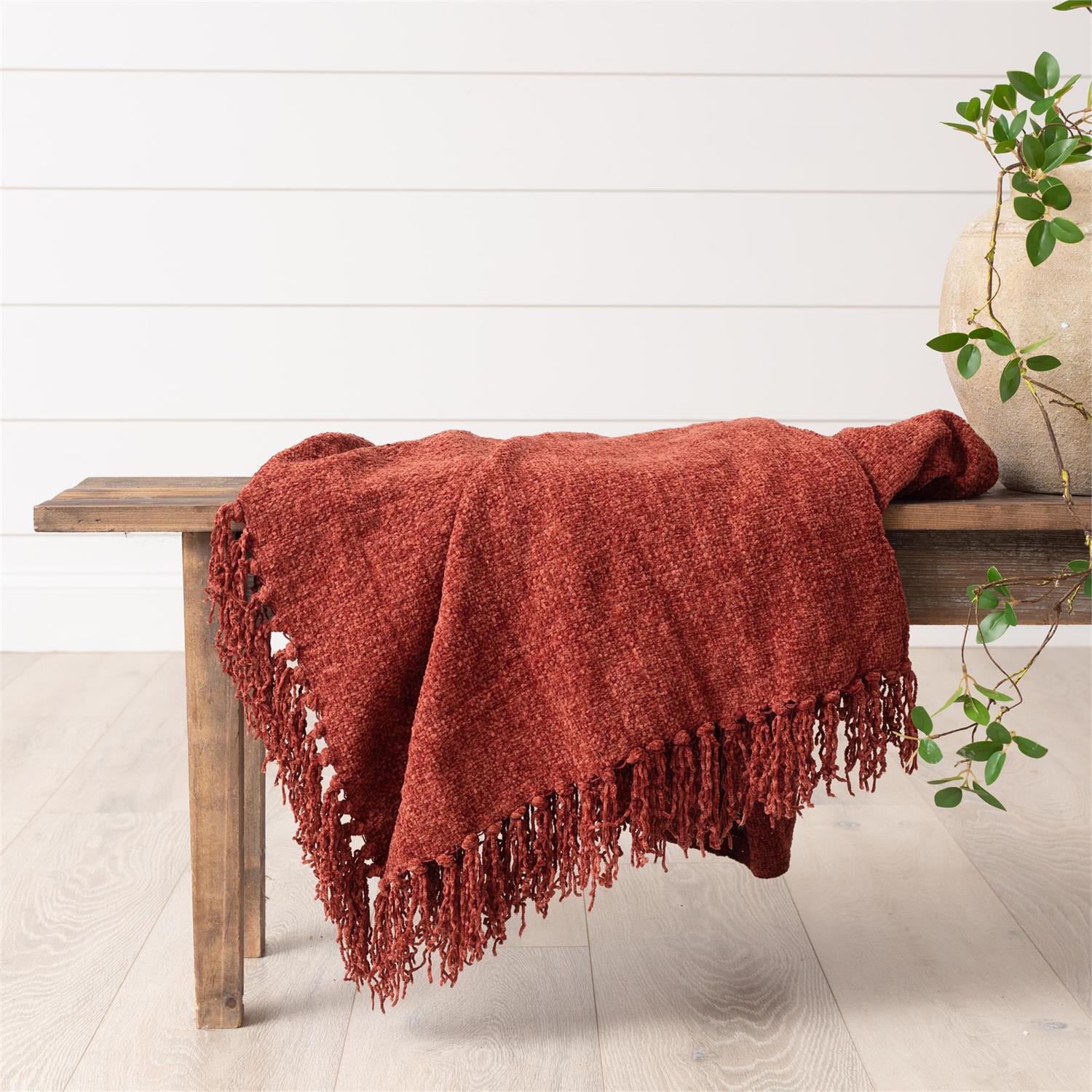 Brickstone Chenille Throw