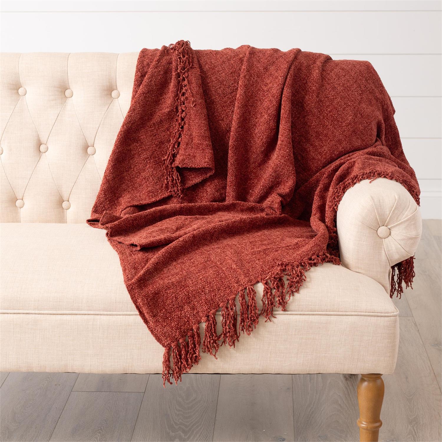 Brickstone Chenille Throw