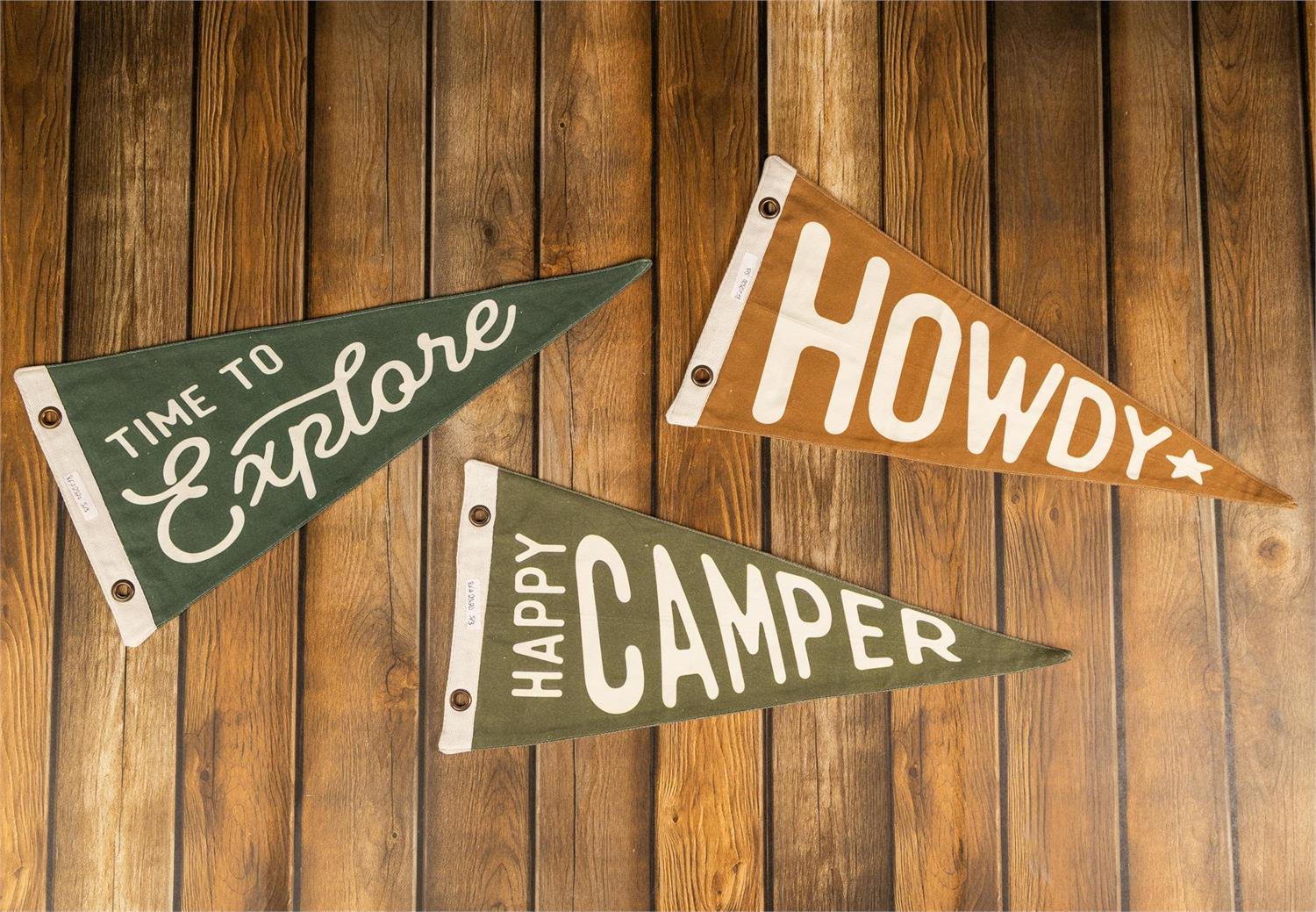 Happy Camper Pennants (3 Styles)