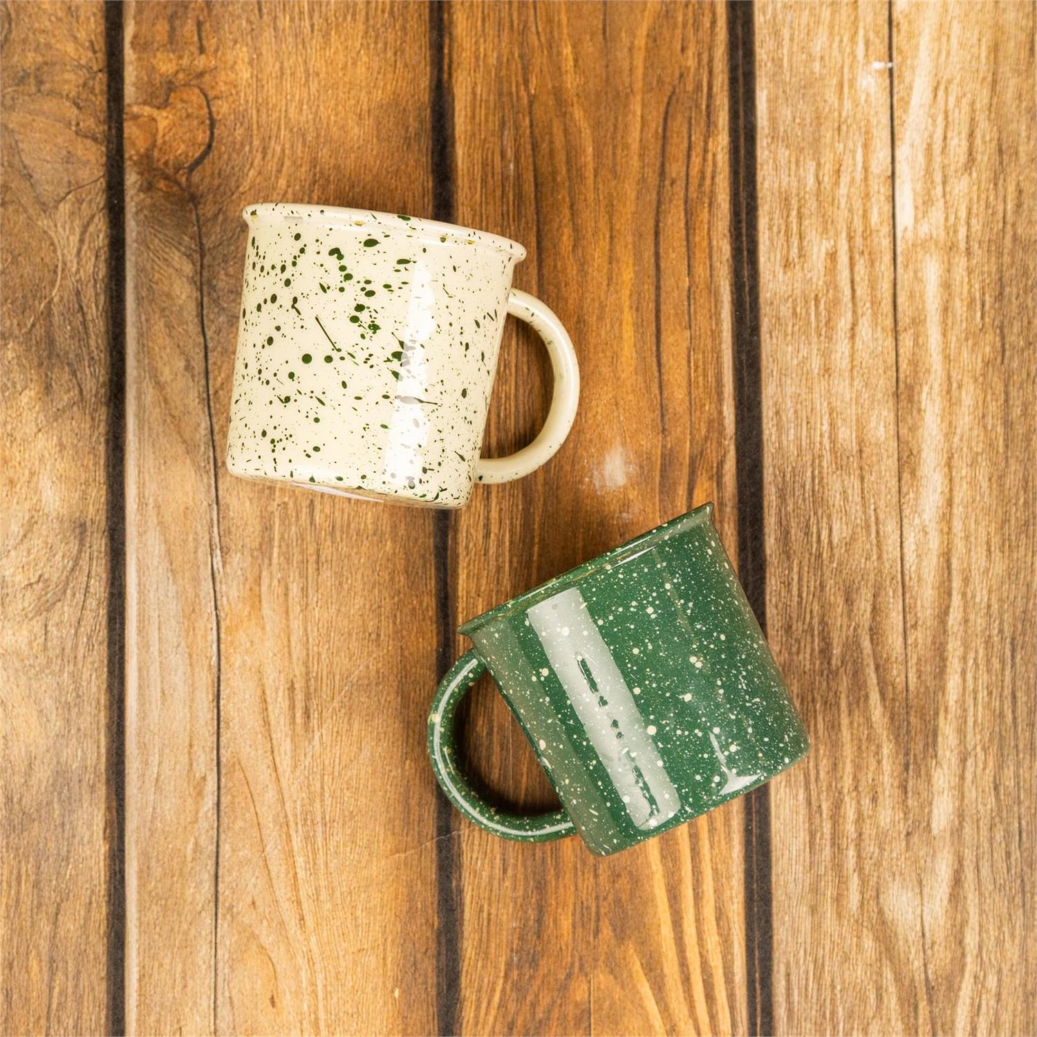 Camp Splatter Enamel Mug (S/2)
