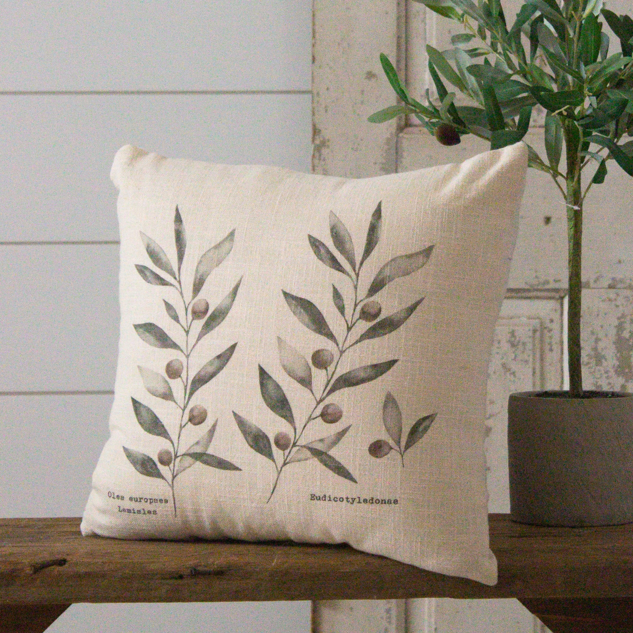 Olive Branches Pillow