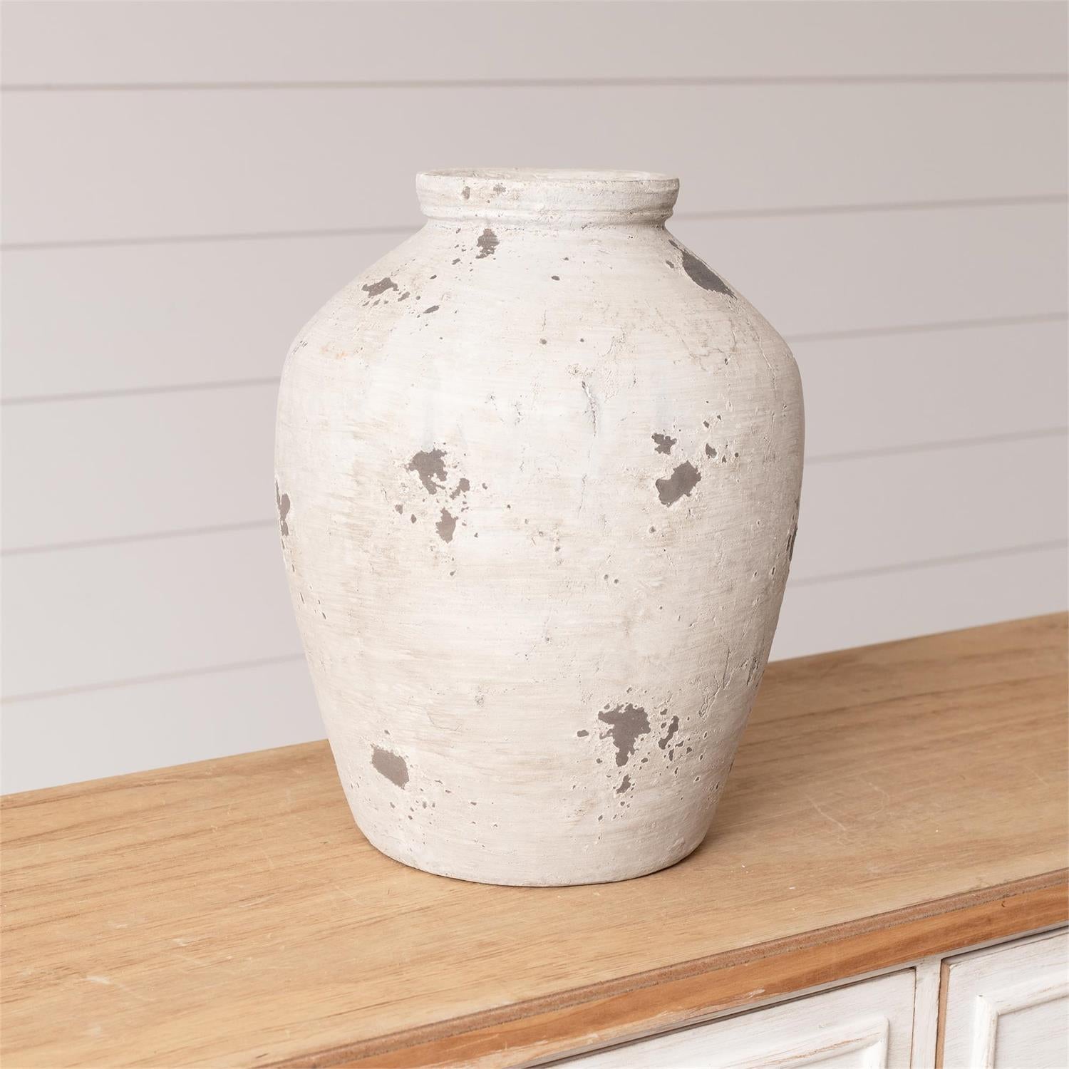 Distressed Terracotta Vase (L)