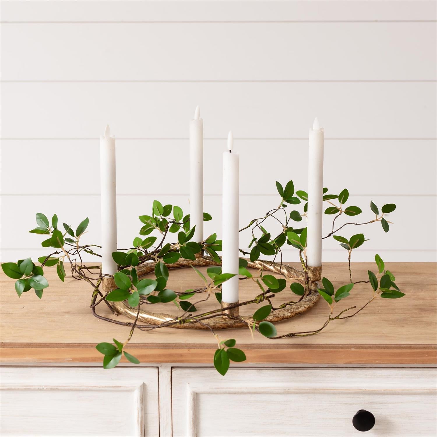 Gold Wreath Candelabra