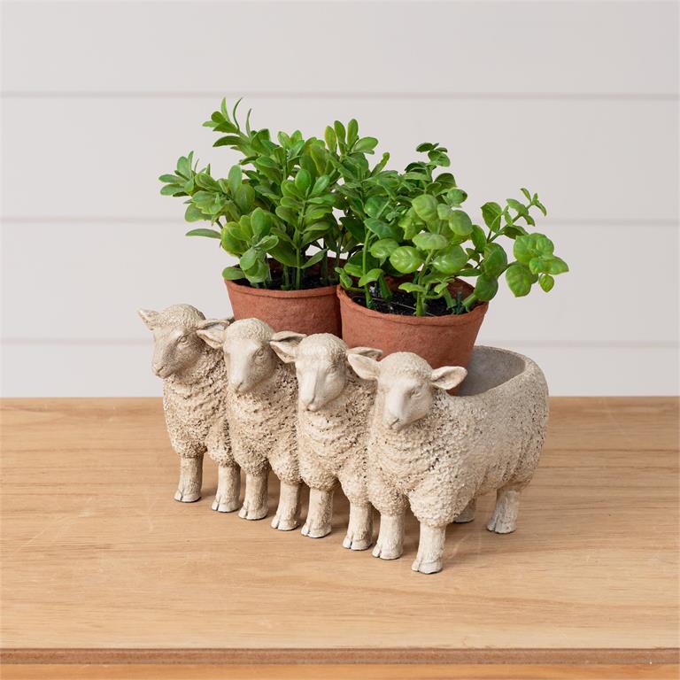Group of Lambs Planter