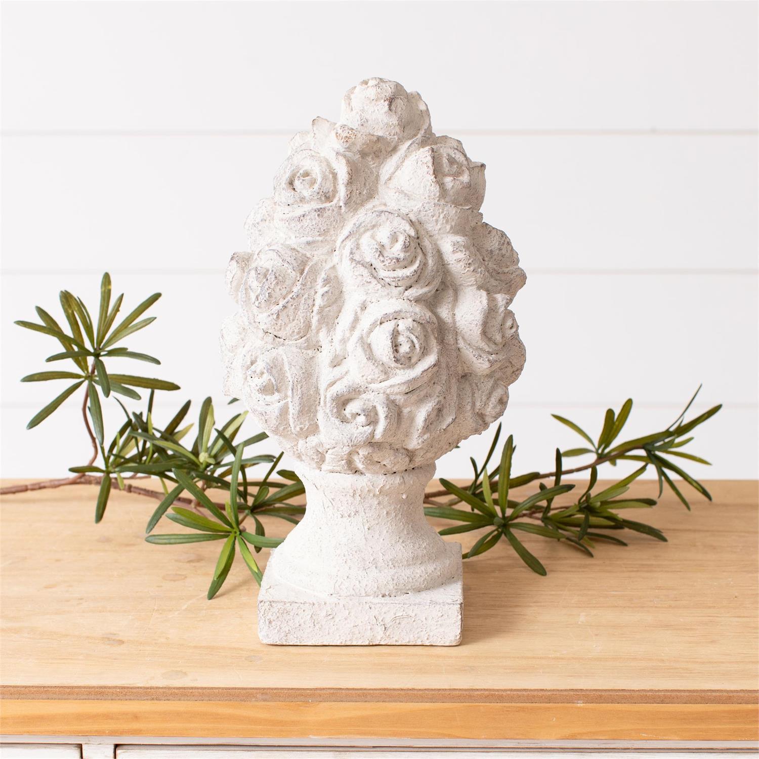 Rose Topiary Finial Figure