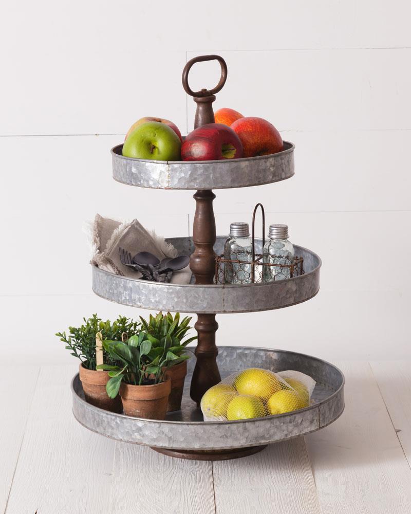 Stand - Three Tiered, Galvanized