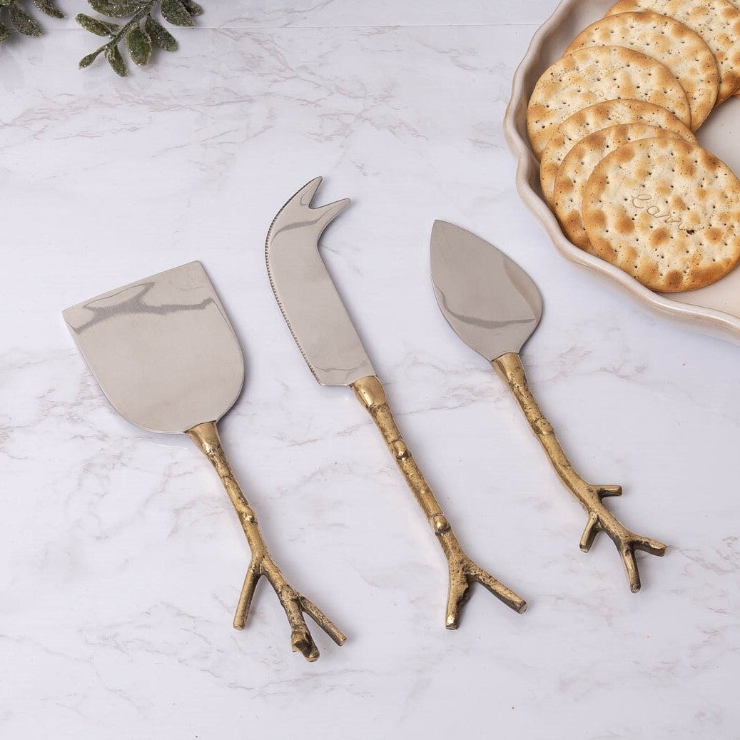 Winter Woodland Cheese Spreaders (S/3)