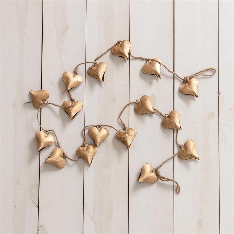 Heart Shaped Bell Garland