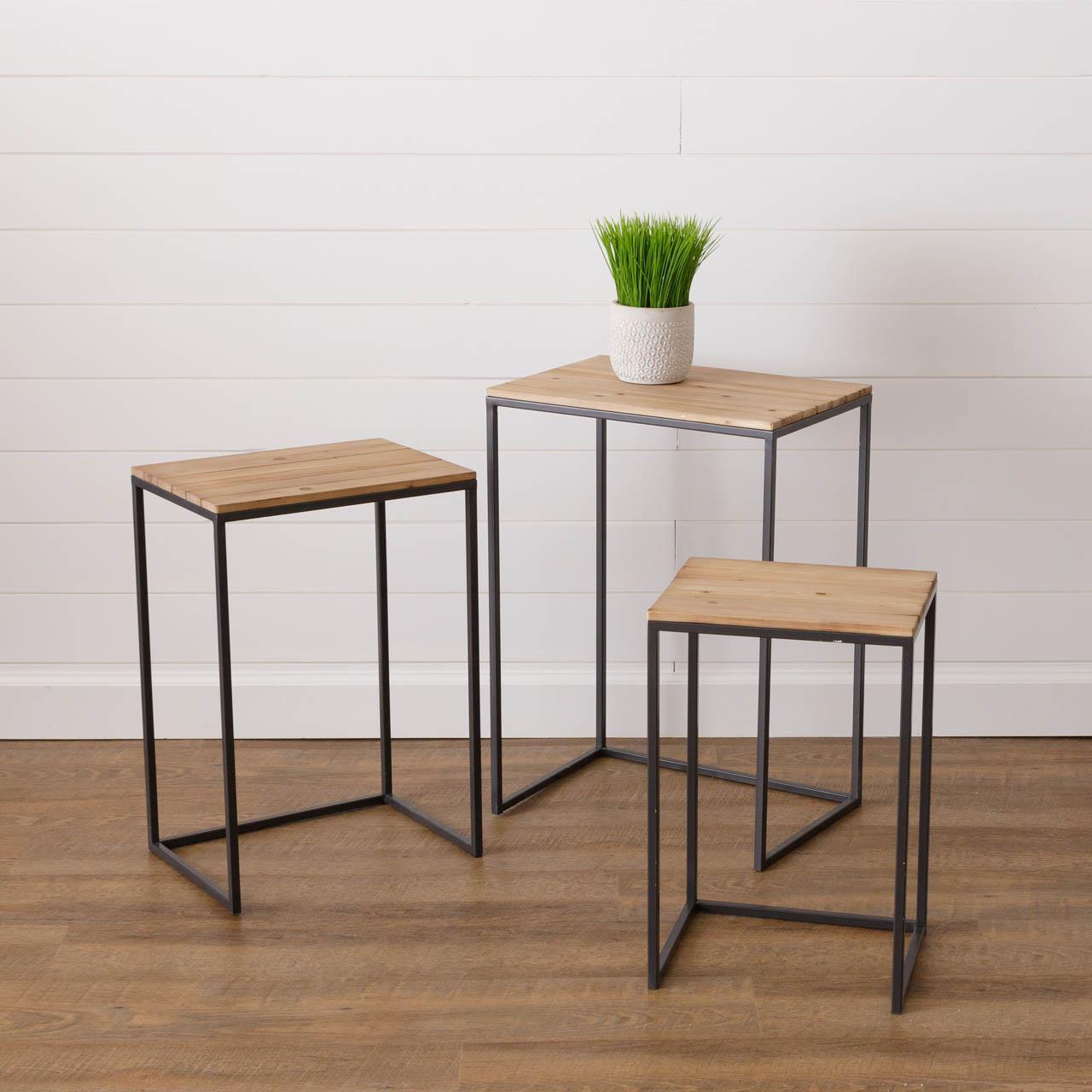Plank Style Nested Tables (S/3)