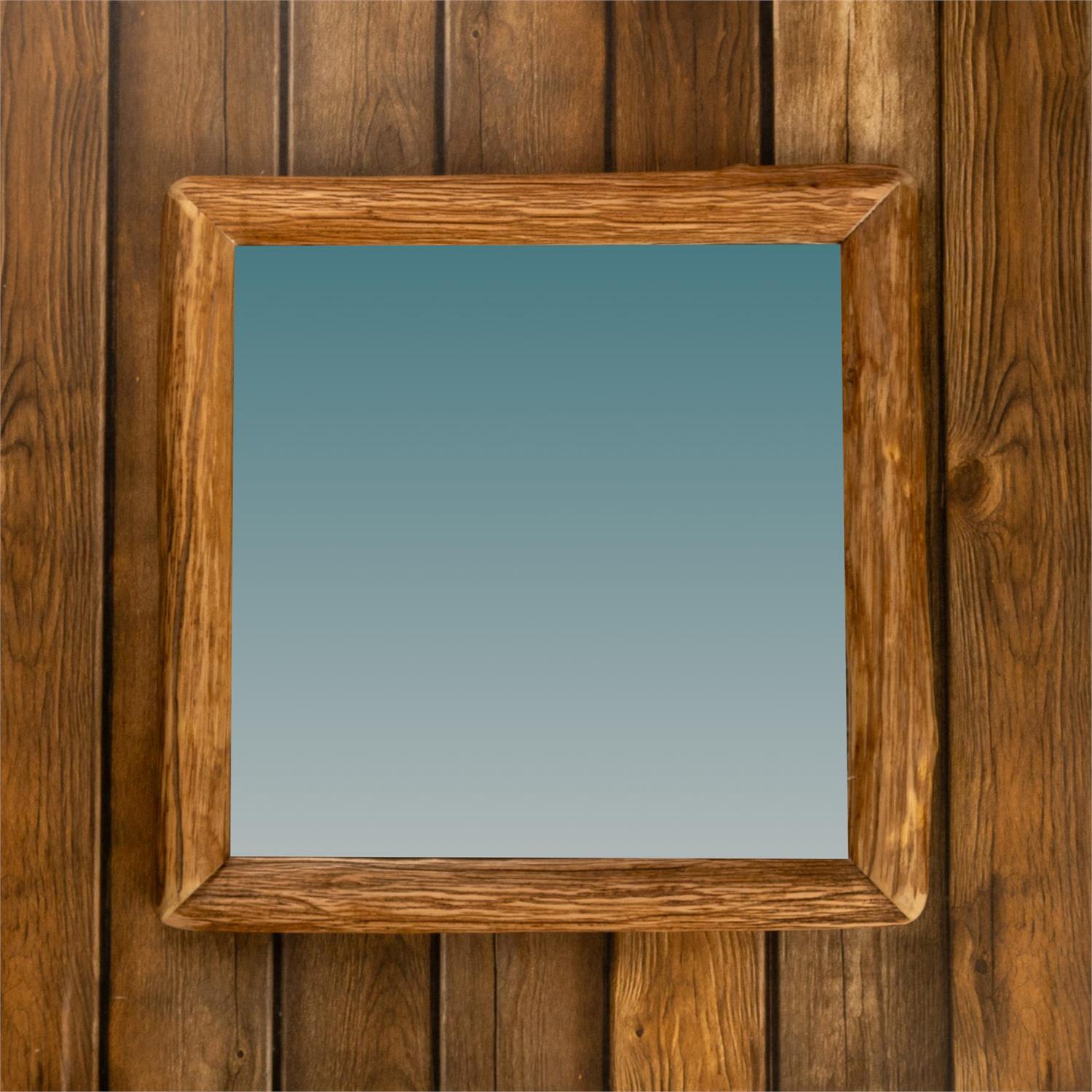 Rustic Log Frame Mirror