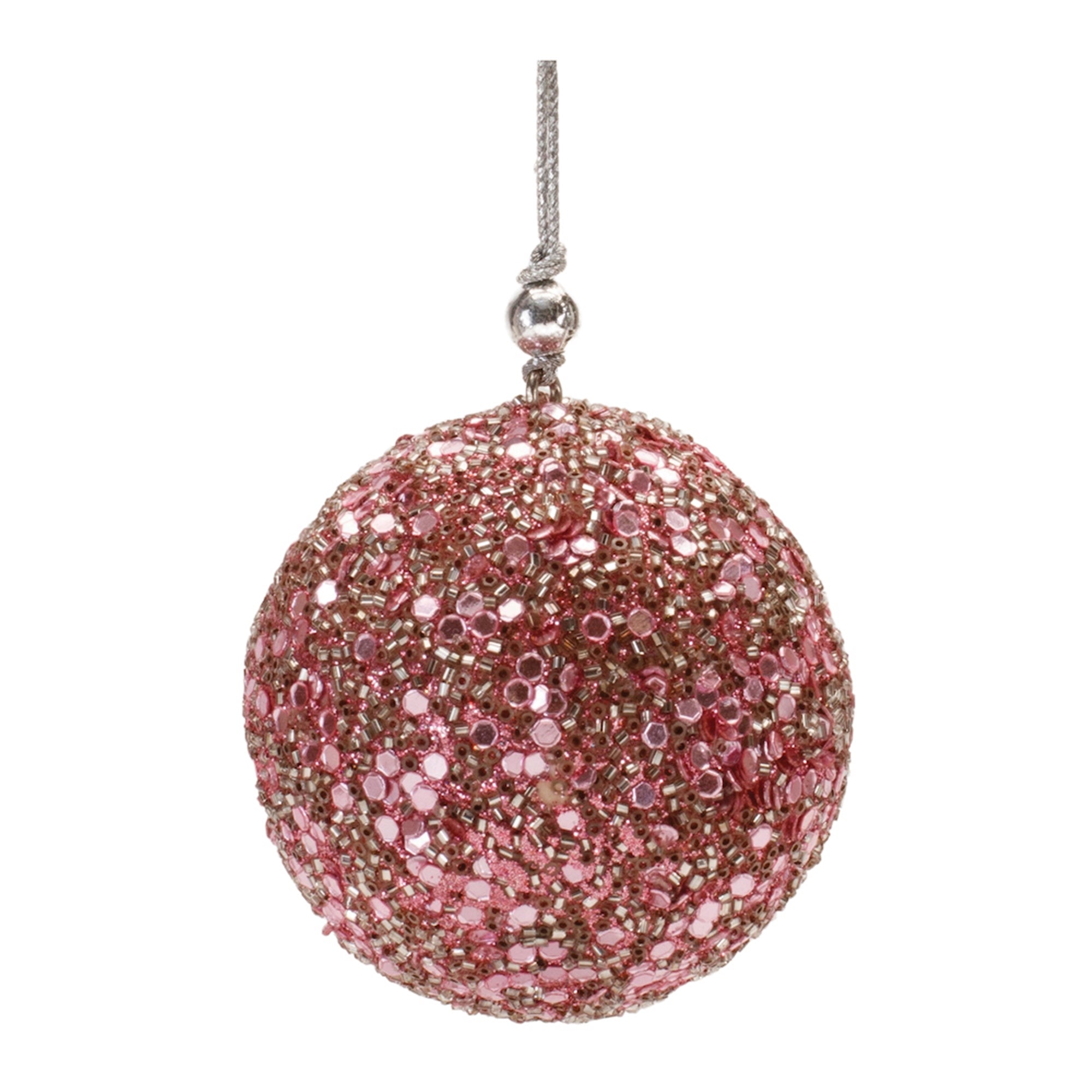 Ball Ornament 3”D Glass Beads/Plastic