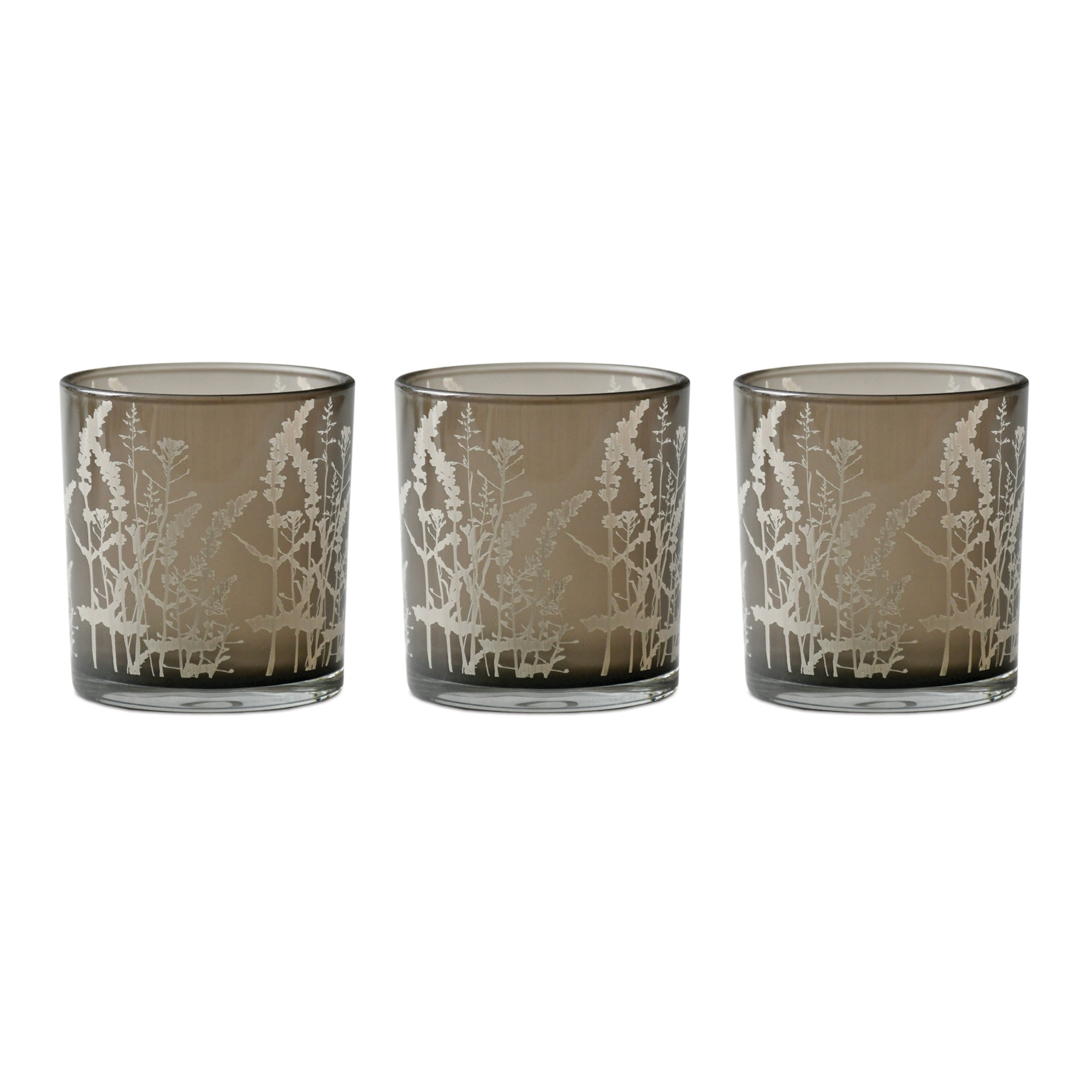 Wildflower Glass Candle Holder (Set of 3)