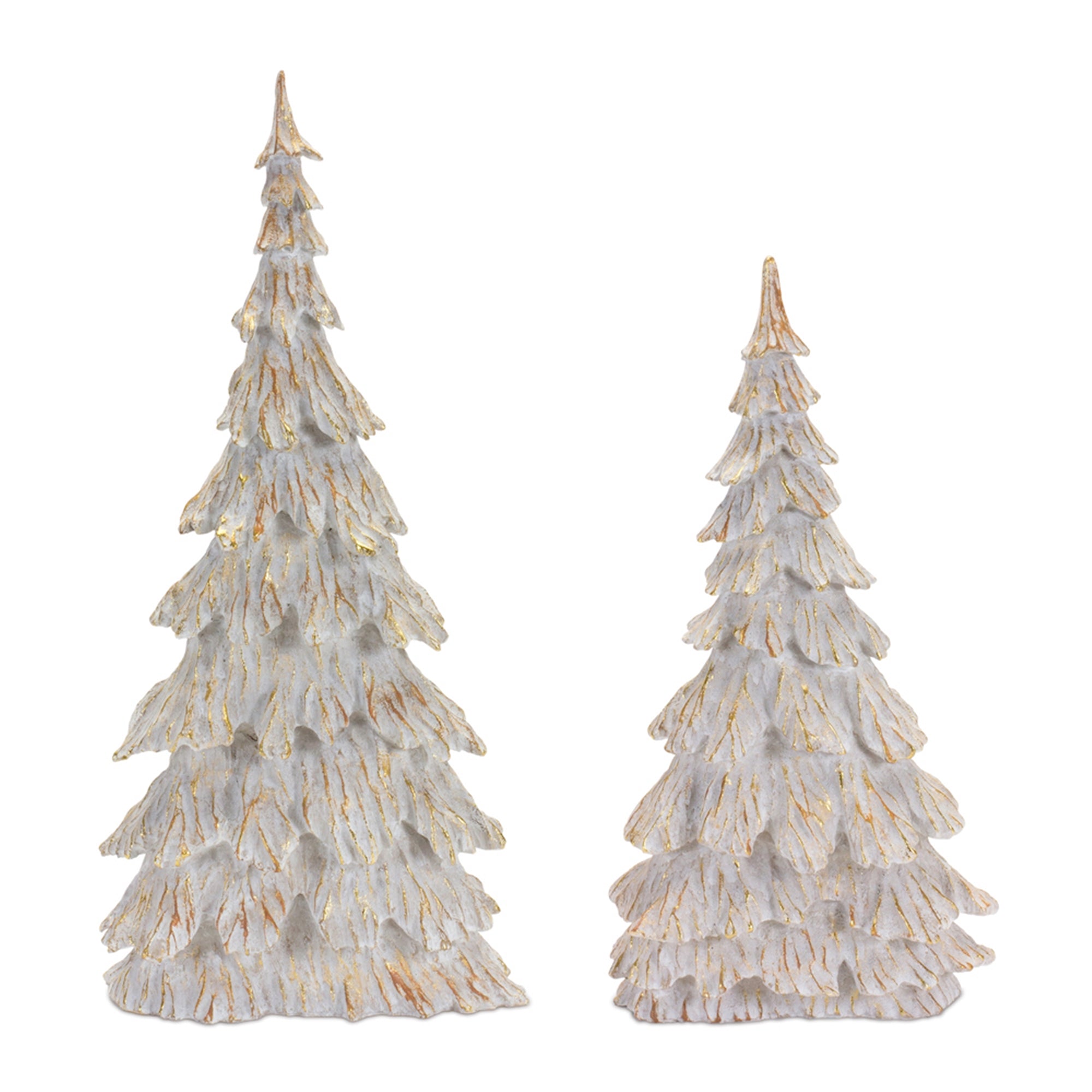 Tree (Set of 2) 14"H, 17"H Resin