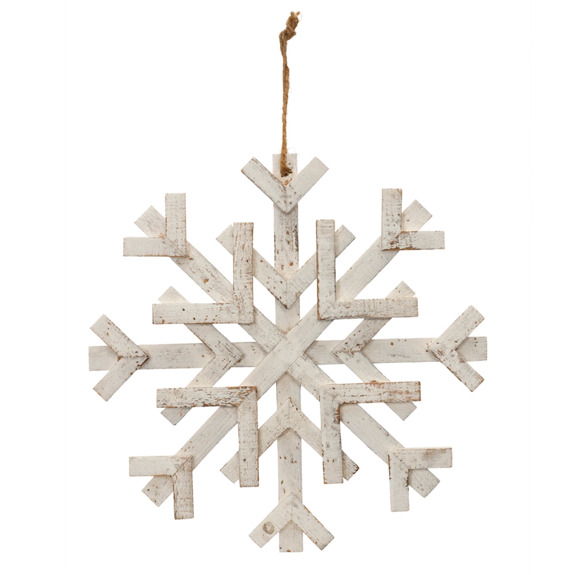 Snowflake 16”D Wood