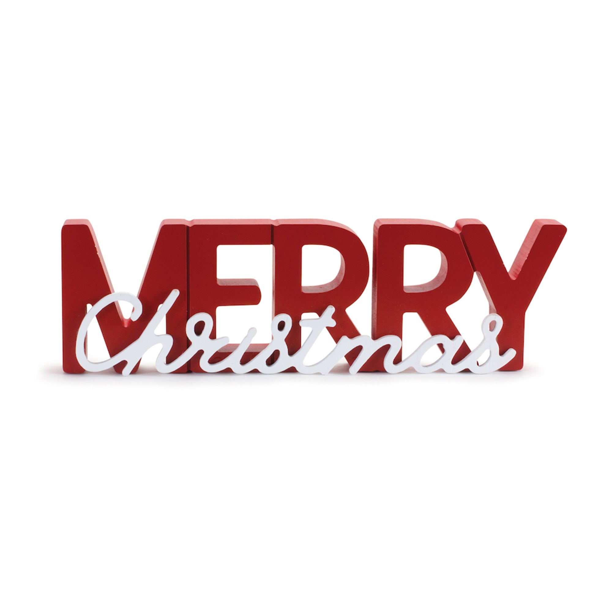 Merry Christmas Sign 11"L x 3.5"H Wood