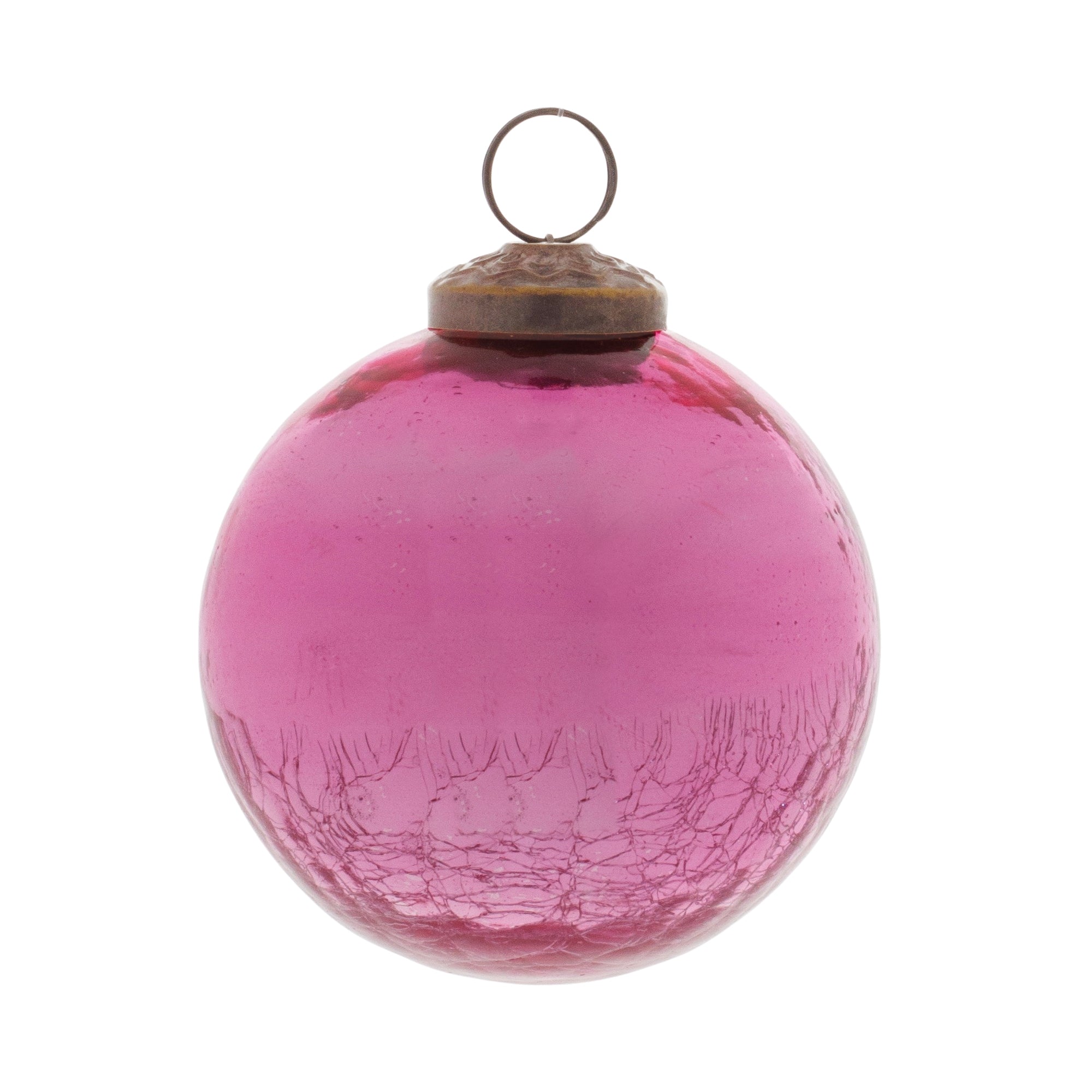 Ball Ornament 3”D Glass