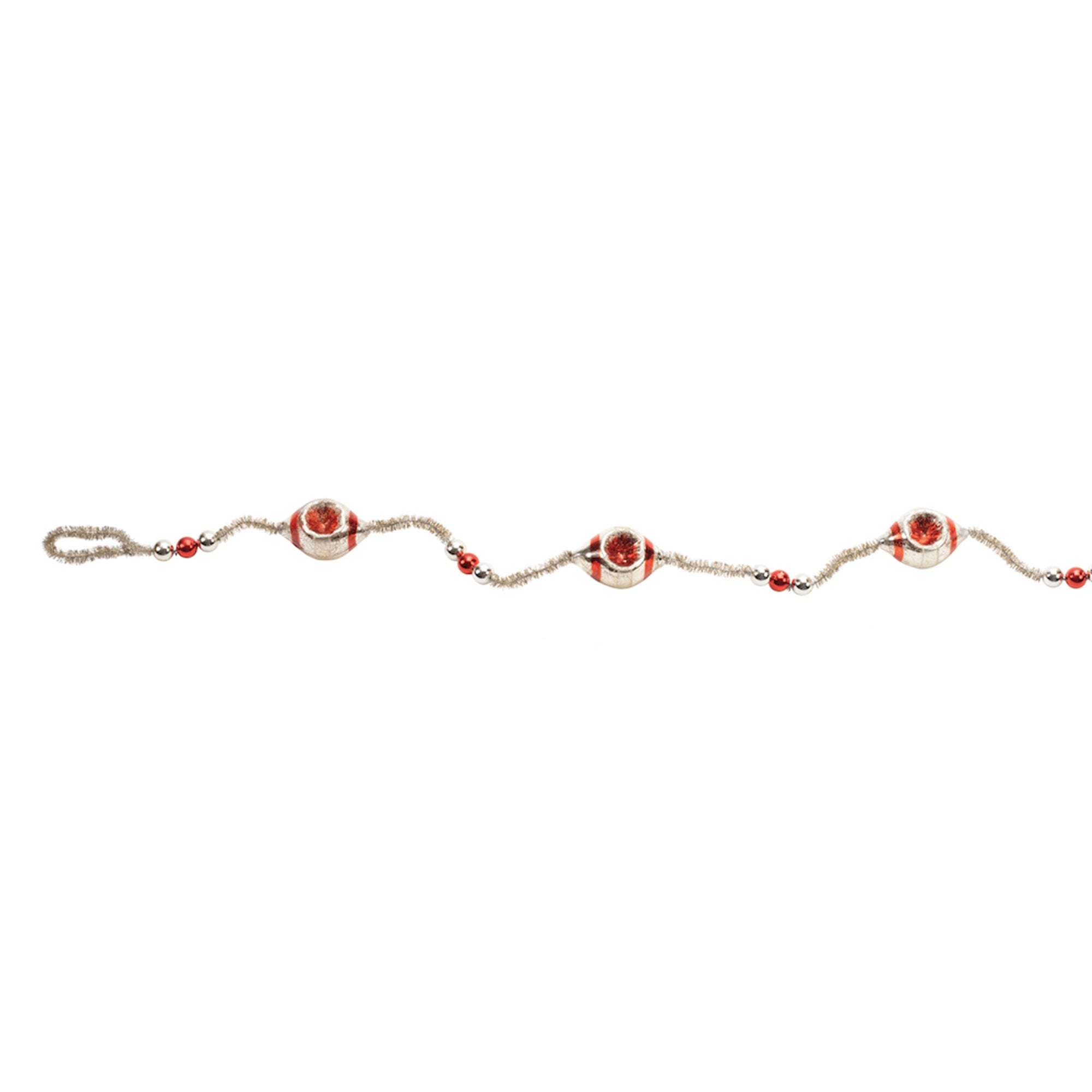 Reflector Ornament Garland 6.5'L Glass