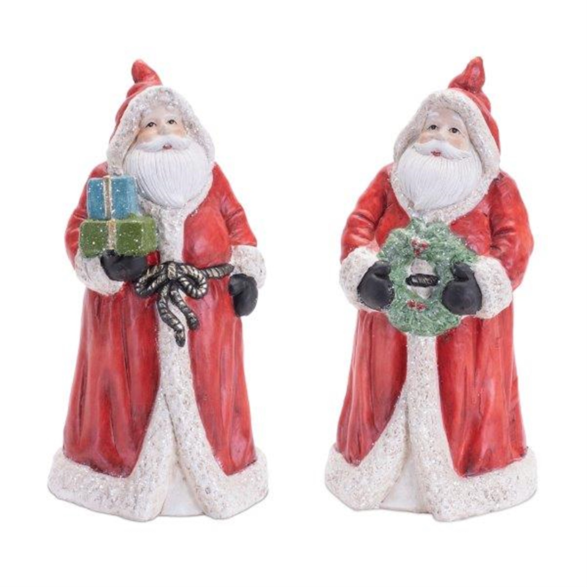 Santa (2 Asst) 8.5”H Terra Cotta