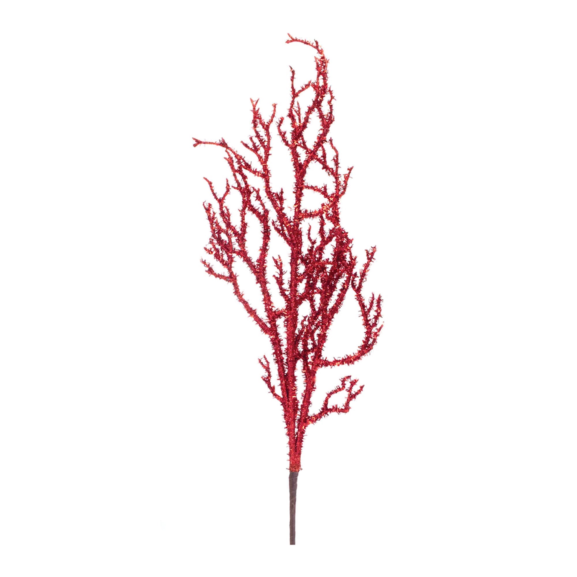 Glittered Tinsel Branch (Set of 12)