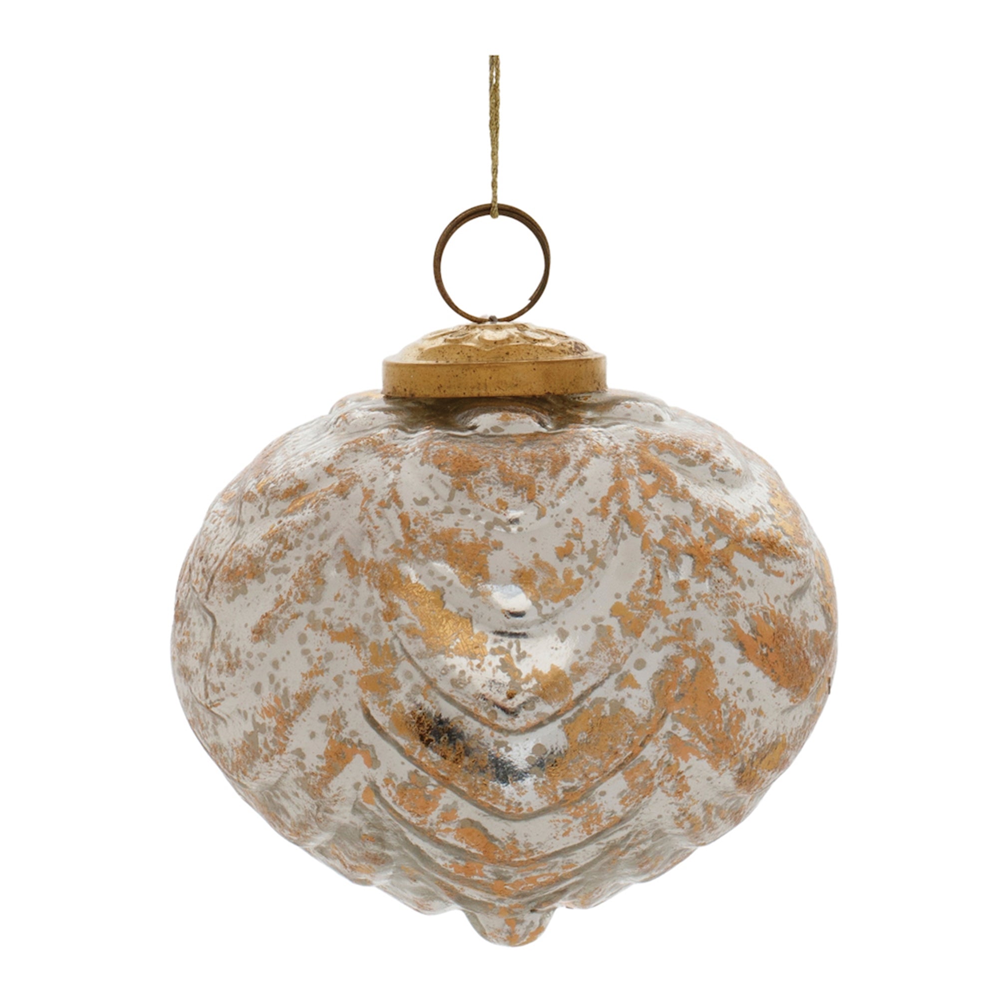 Onion Ornament 4.5”H Glass