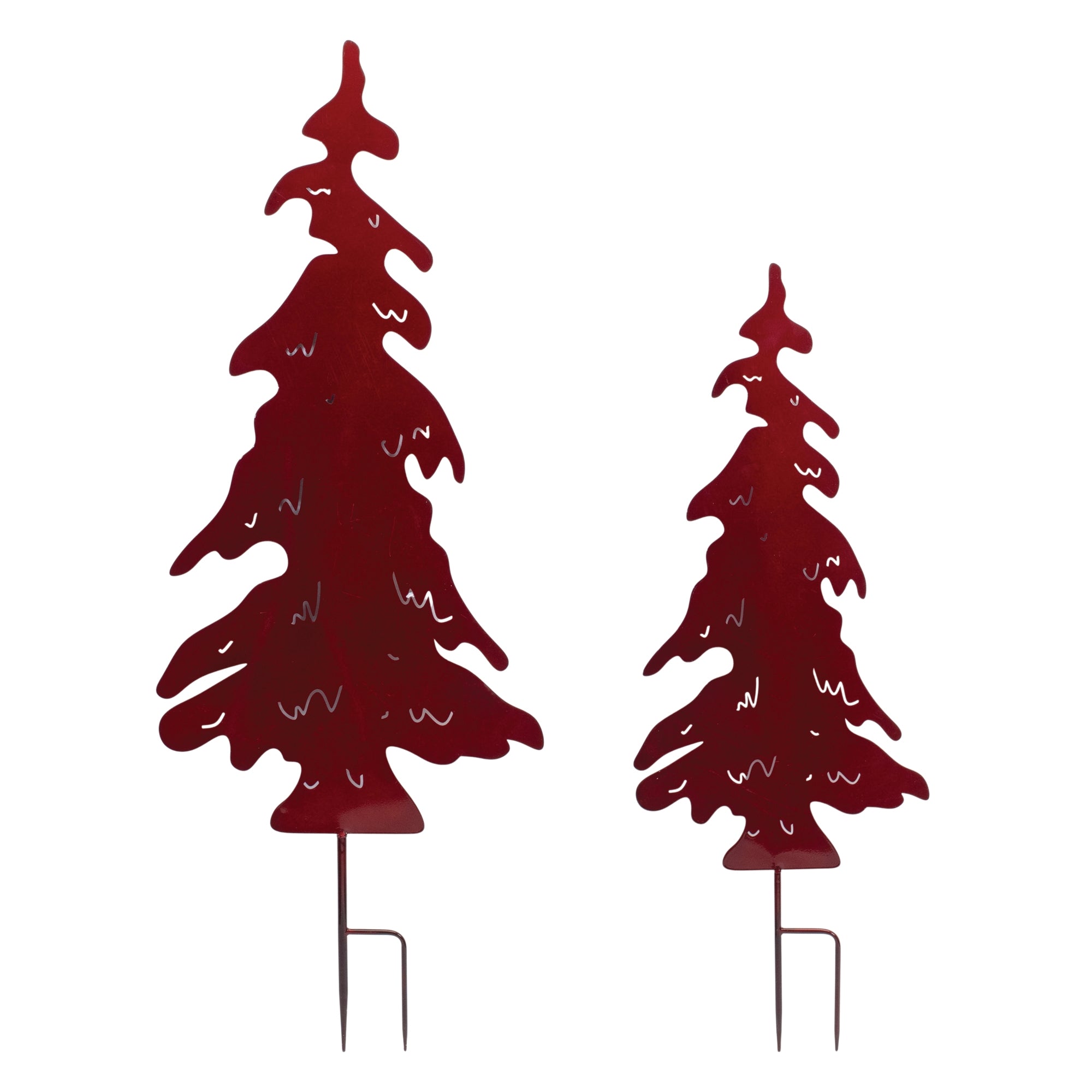 Tree Cut-Out Stake (Set of 2) 42.5"H, 54"H Iron