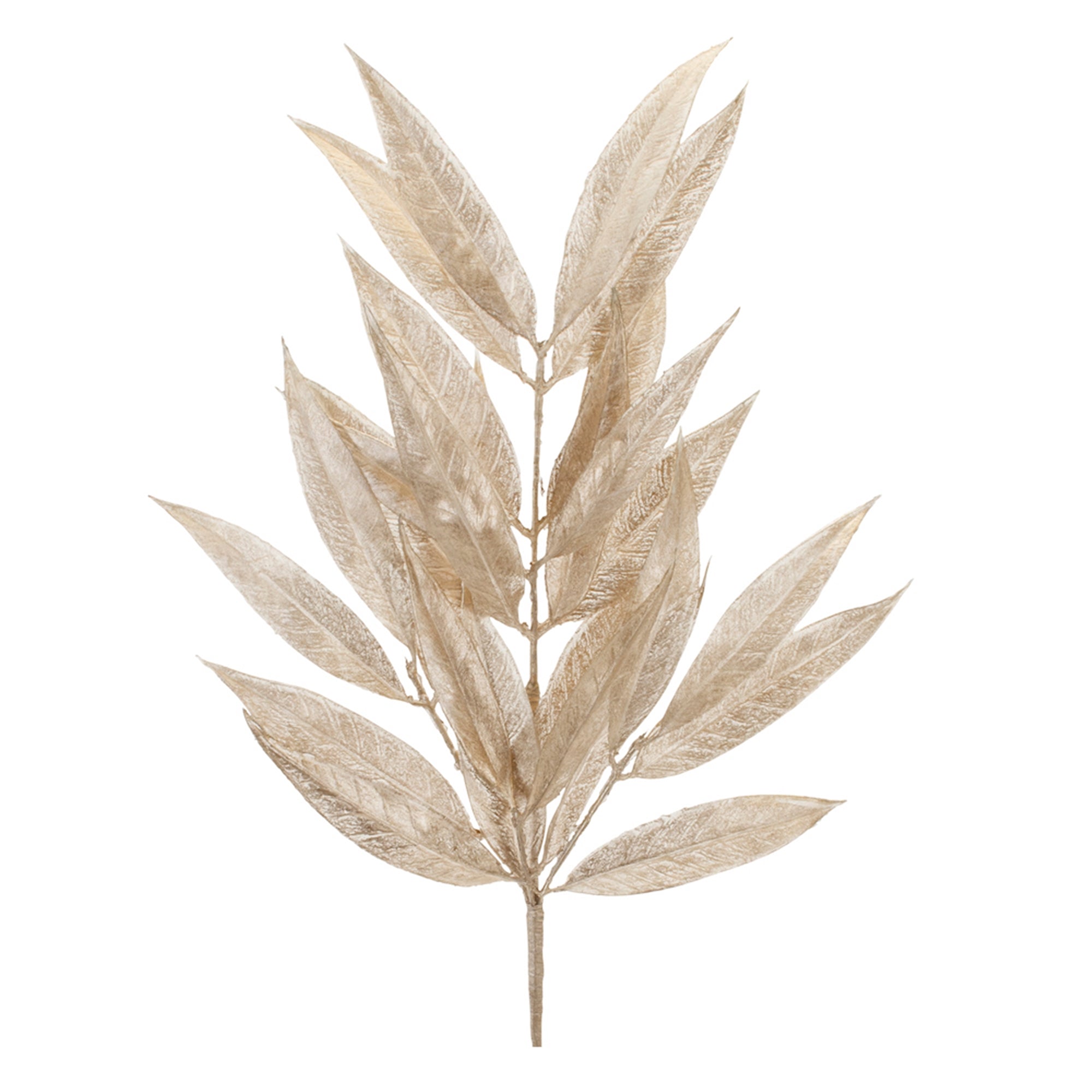 Metallic Bay Leaf Spray (Set of 6)