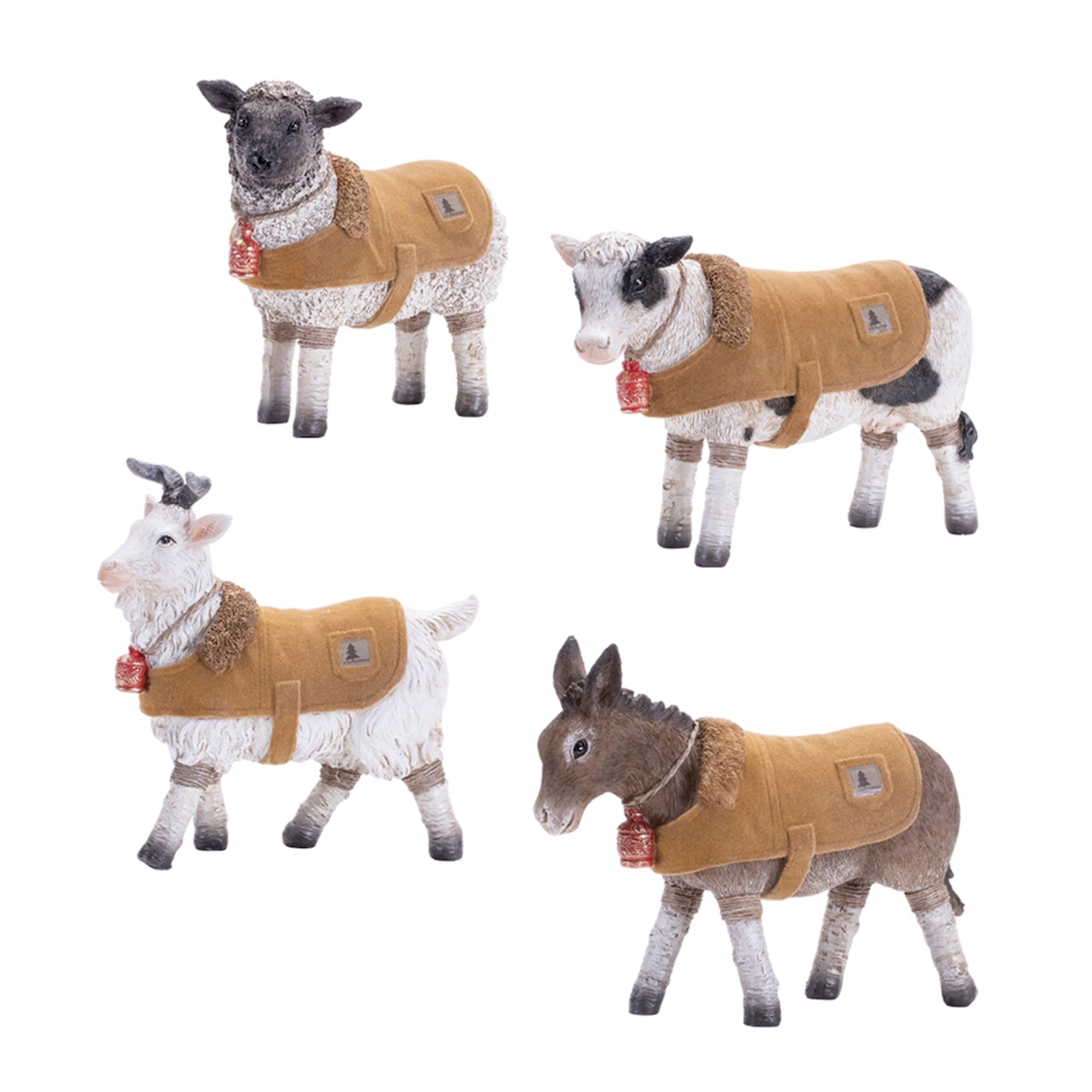 Farm Animal w/Coat (S/4)