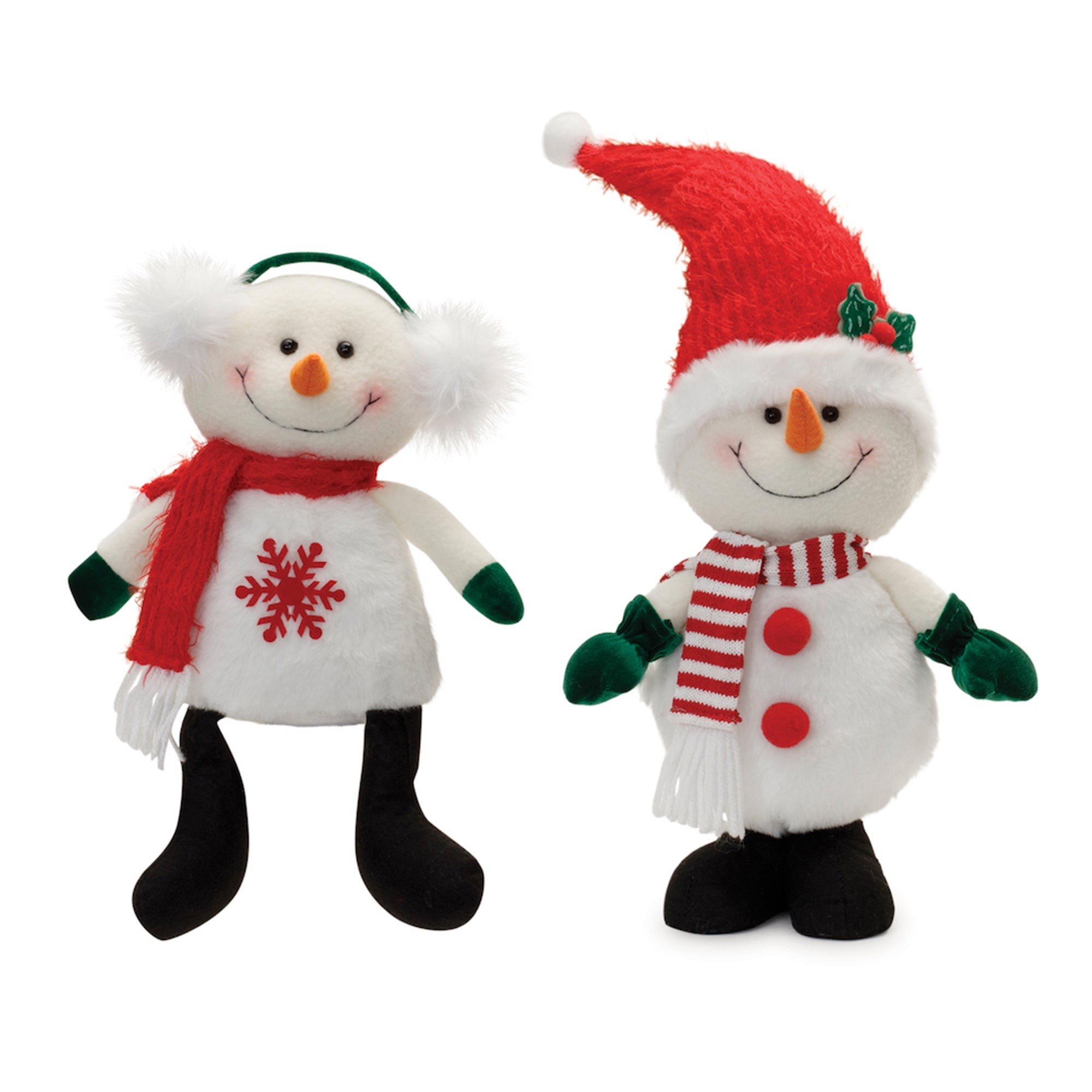 Plush Snowman Shelf Sitter (Set of 2)