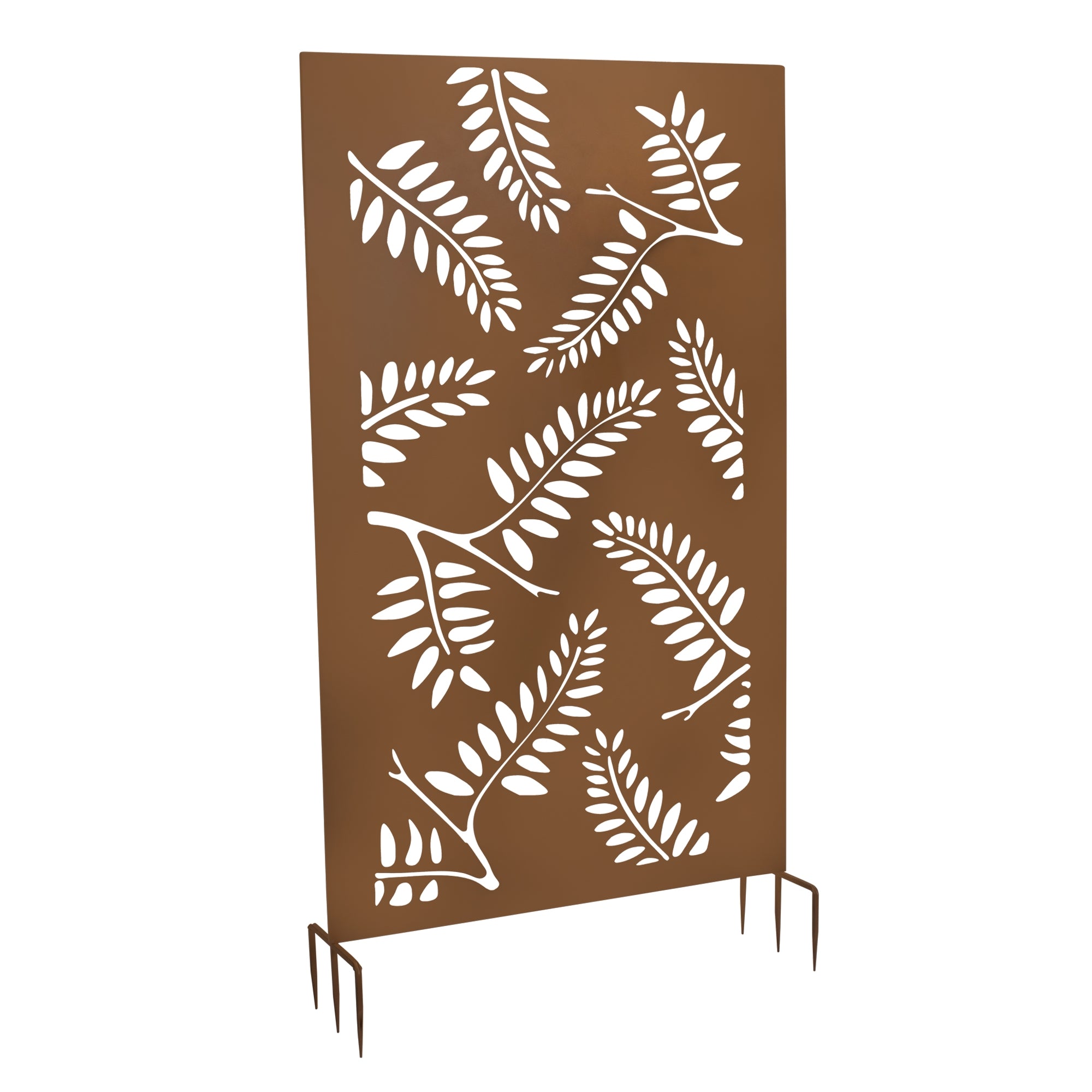 Fern Leaf Garden Screen 35.5"L x 59"H Metal