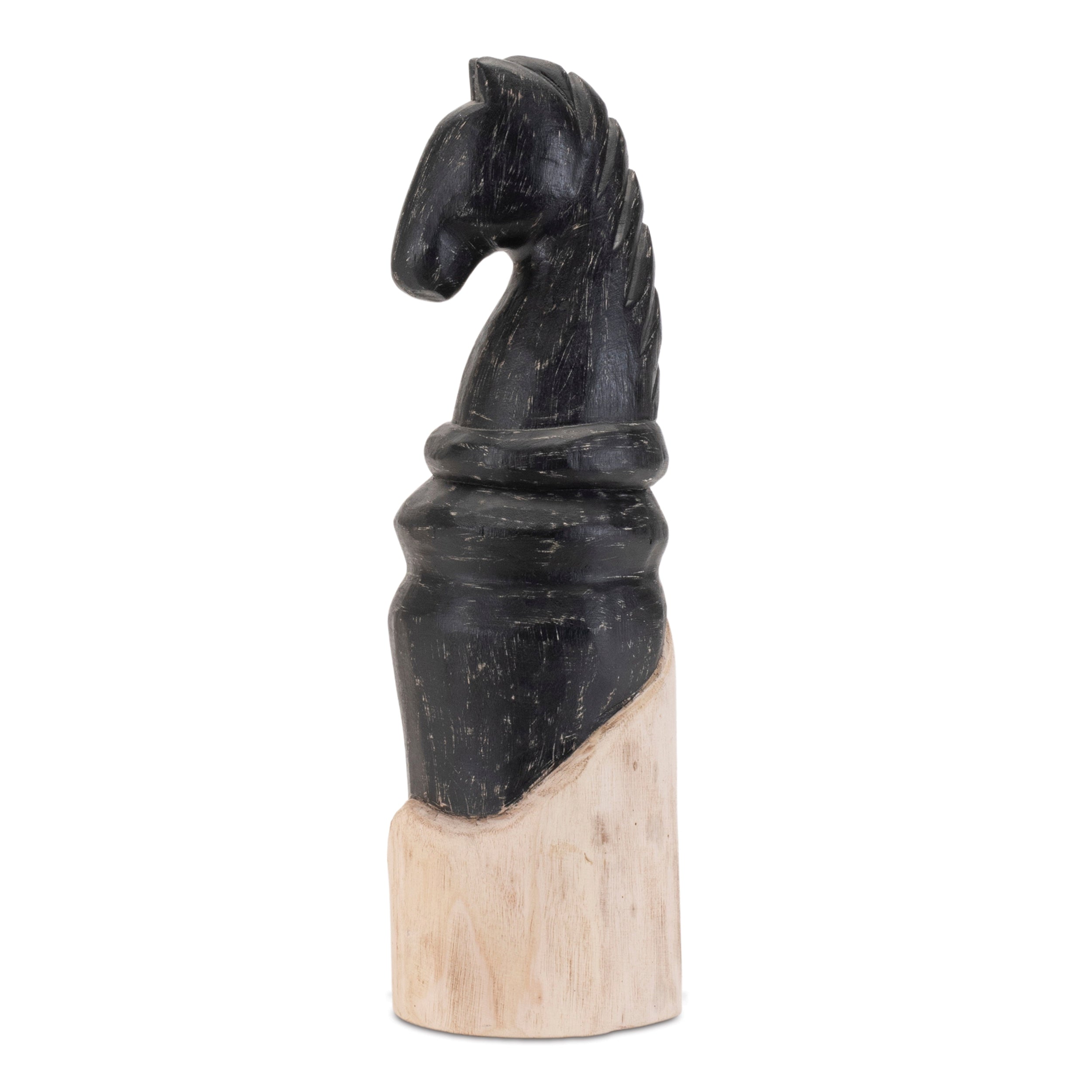 Knight Chess Piece 13.5”H Wood