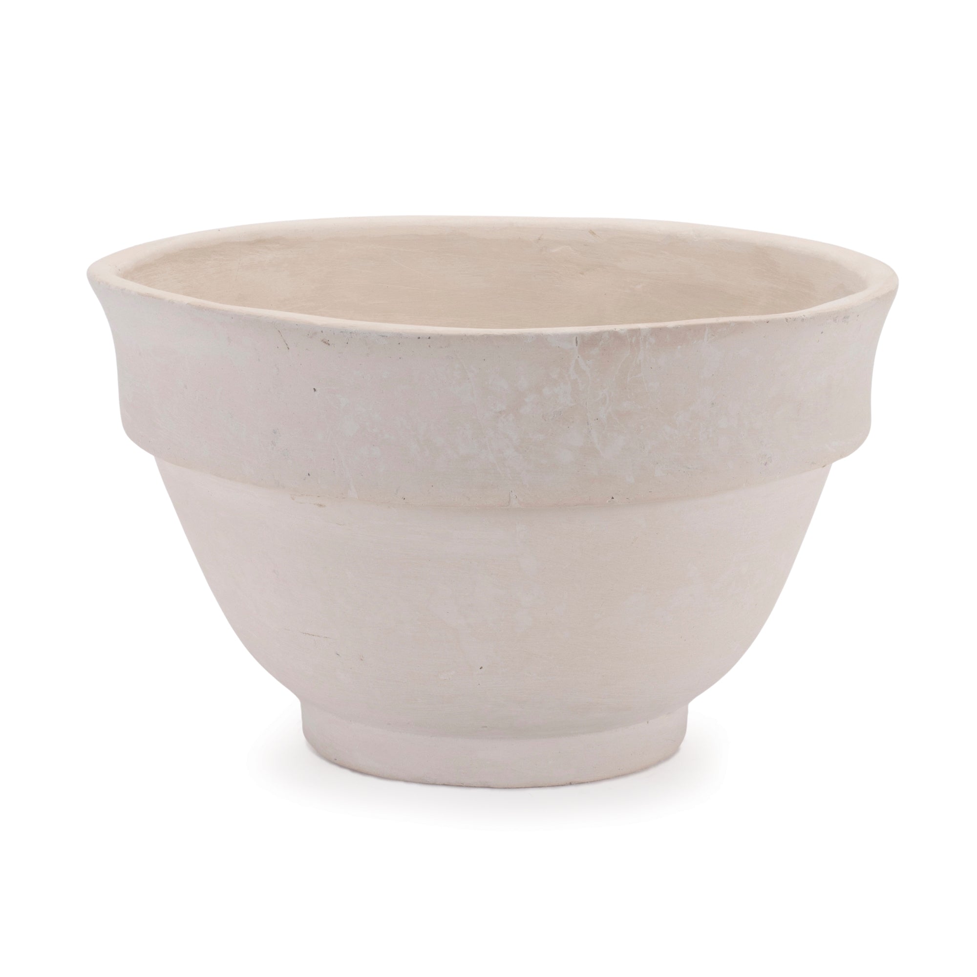 Bowl 10"D x 6"H Recycled Paper/Chalk Powder