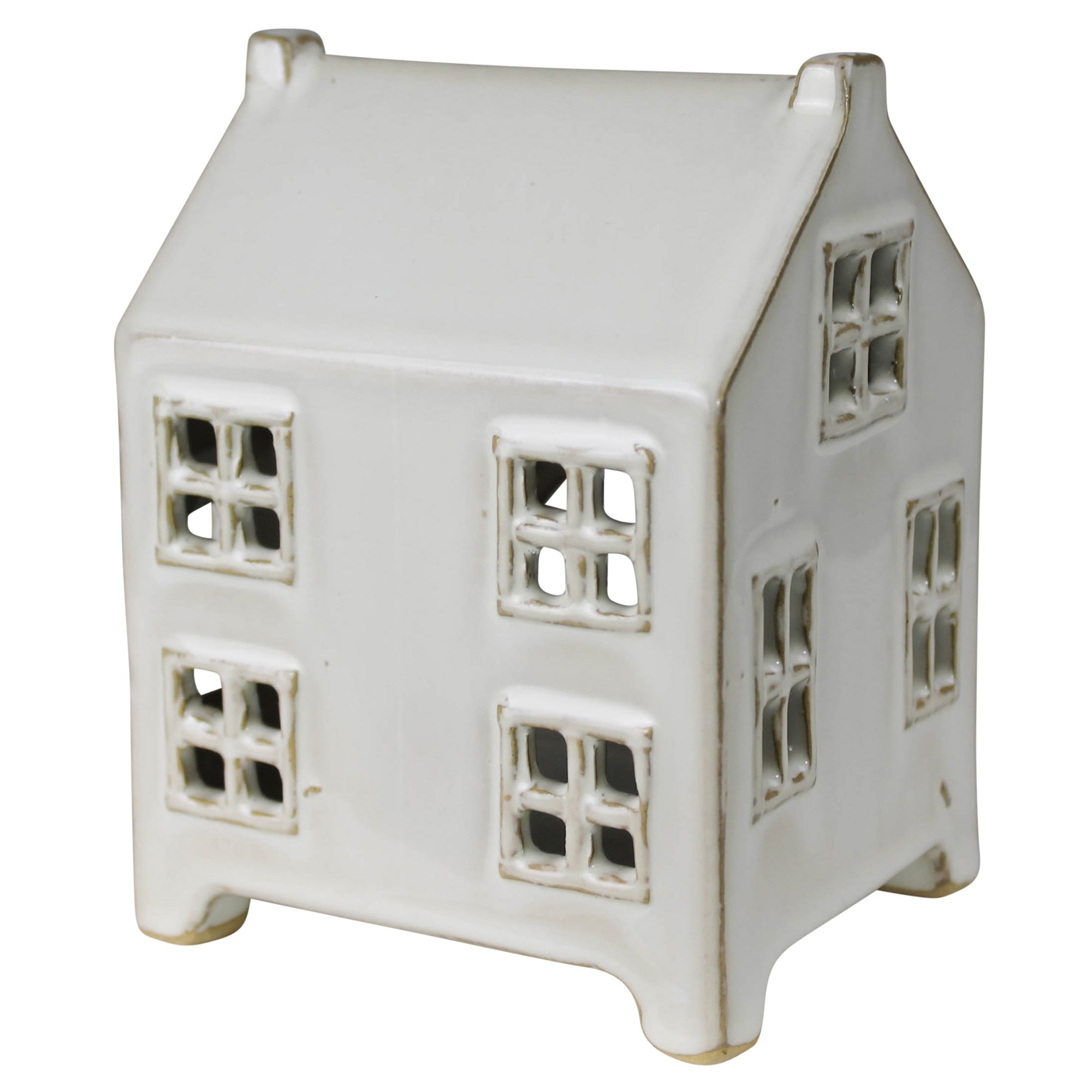 Tealight Cottage, Ceramic - Wide