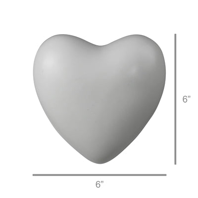 Ceramic White Heart